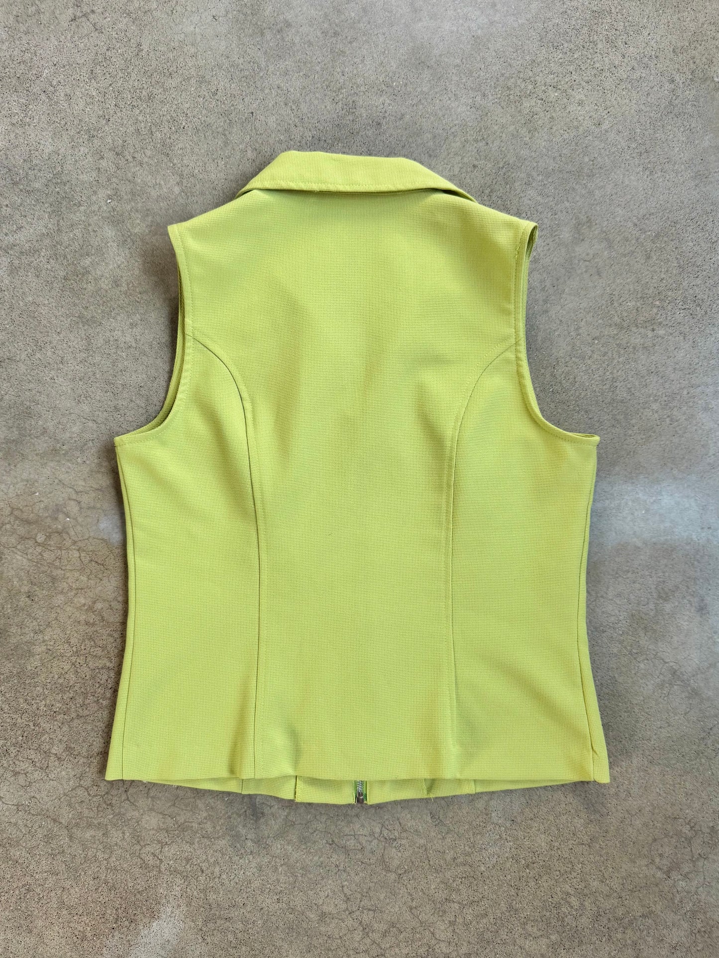 Vintage 1990s A. Byer Lime Green Two-Piece Skirt Set | M/L