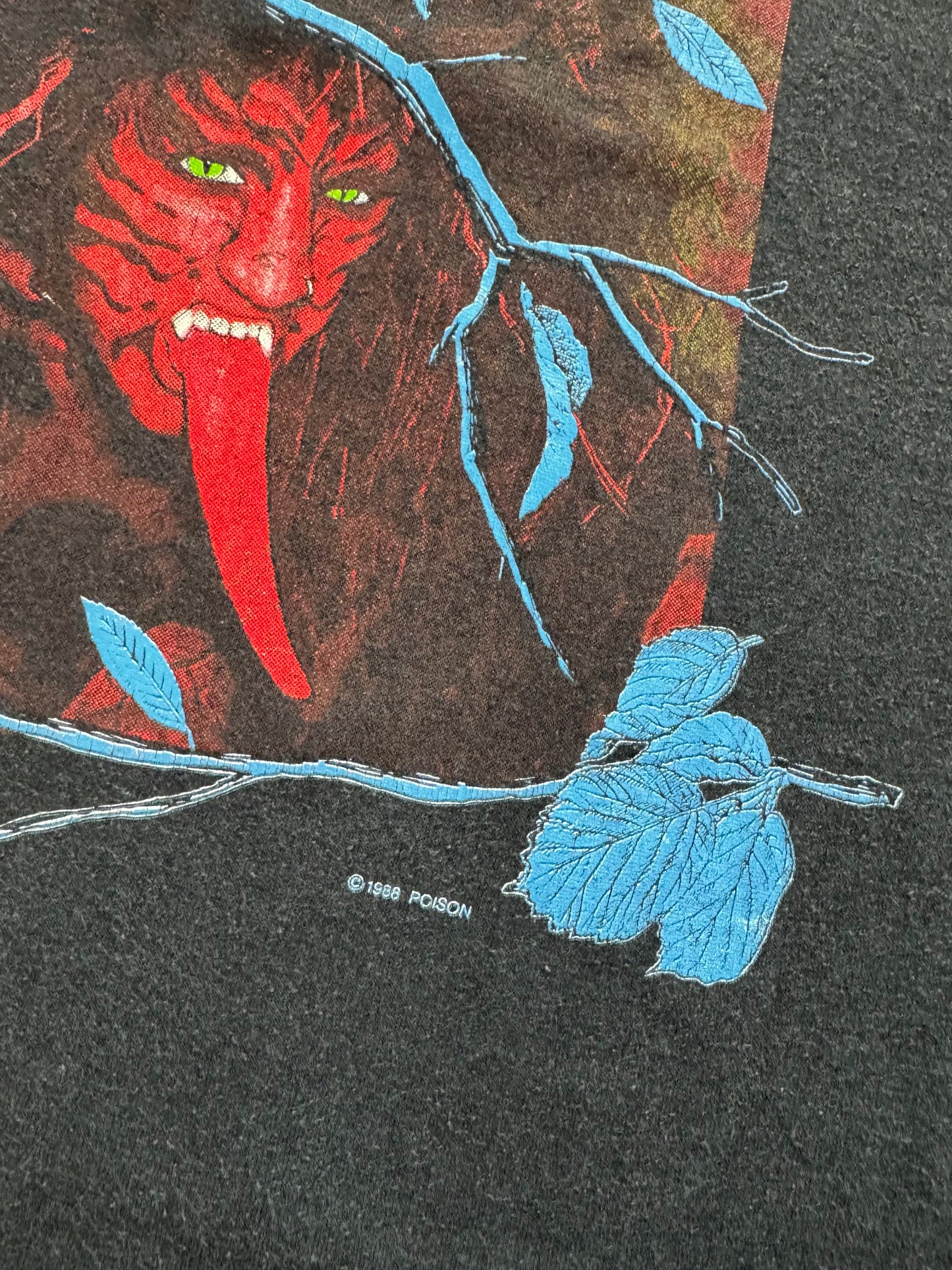 Vintage 1988 Poison "Open Up and Say…Ahh!" Tour Tee | Medium