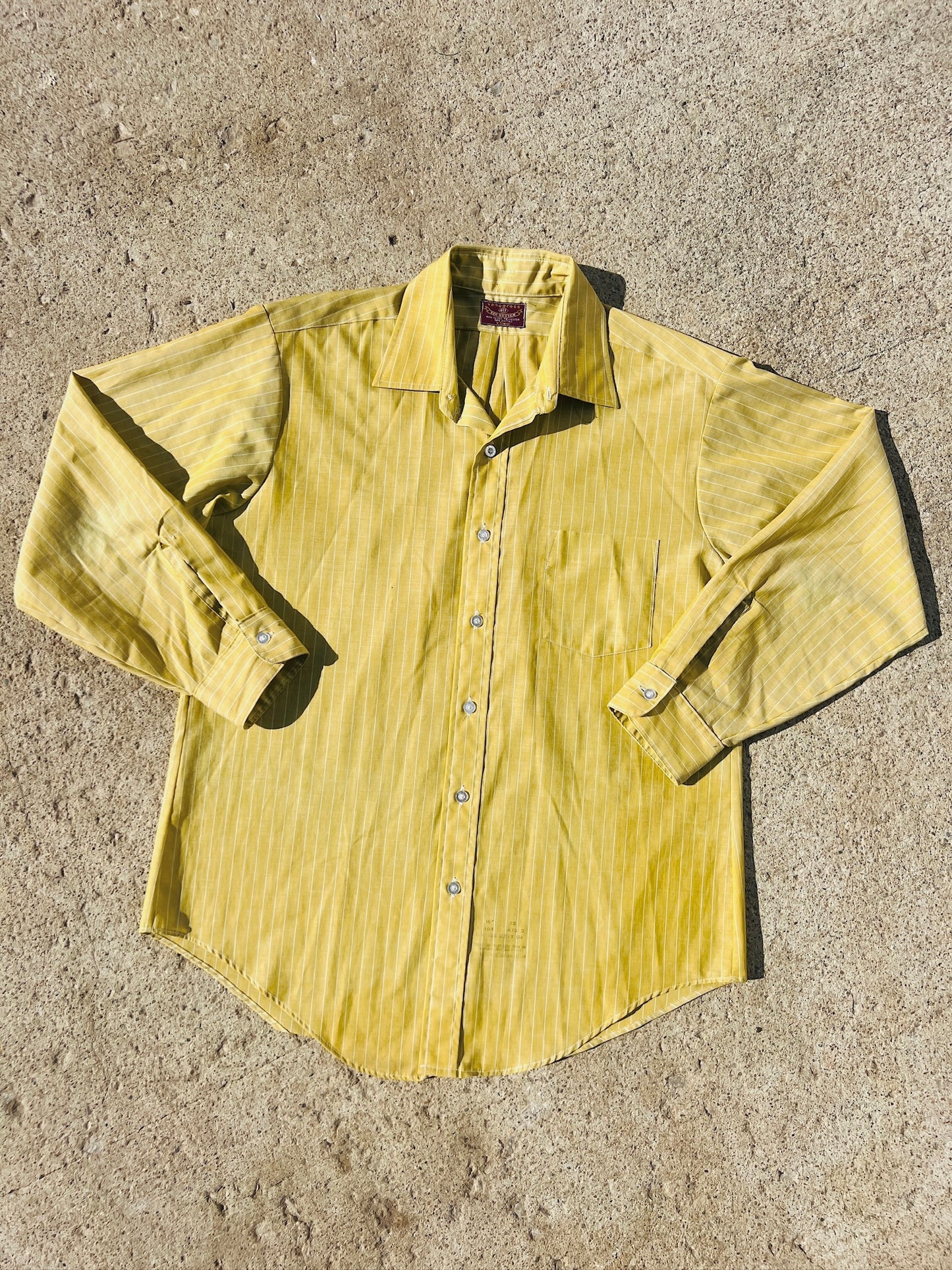 Vintage Van Heusen Striped Dress Shirt | Large
