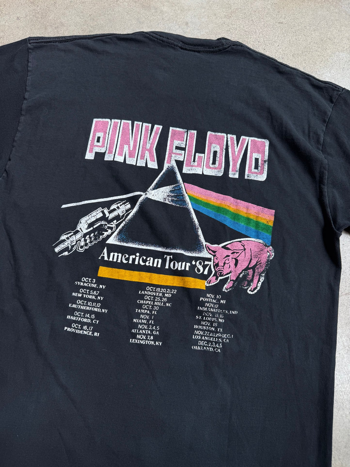 Vintage 1987 Pink Floyd American Tour Band Tee | L/XL