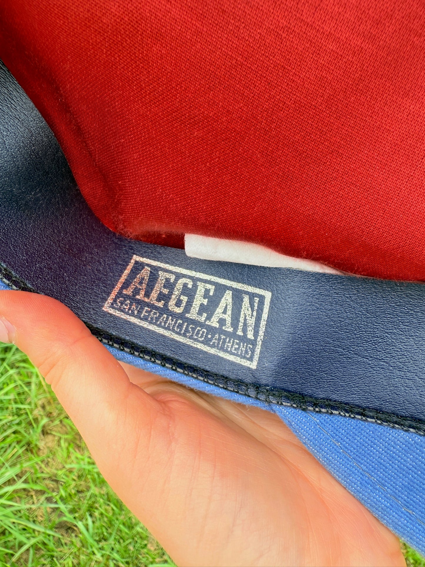 Vintage 1960s Aegean Blue Greek Fishermans Cap