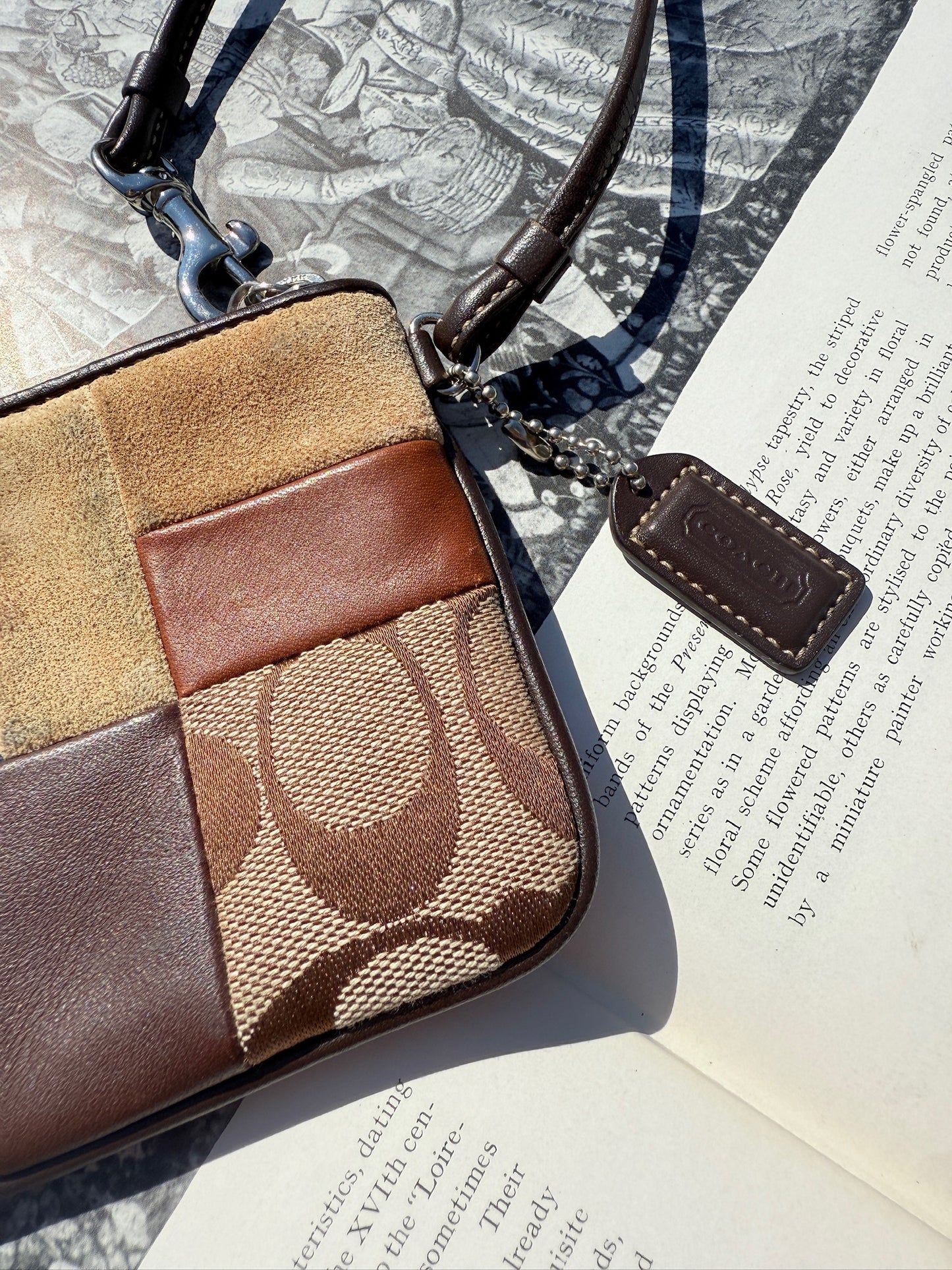 2000s Coach Signature Patchwork Wristlet Wallet