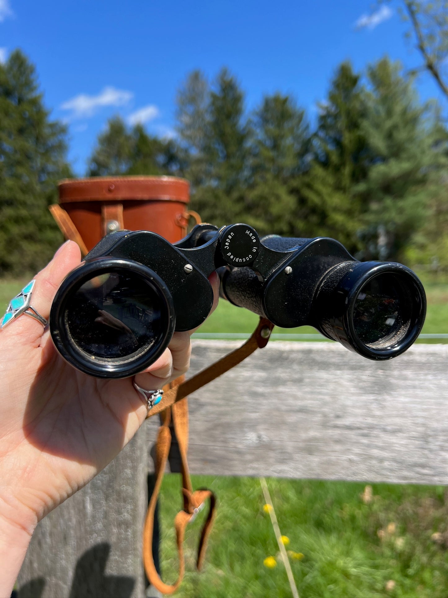 Vintage Asterette Binoculars + WWII Case