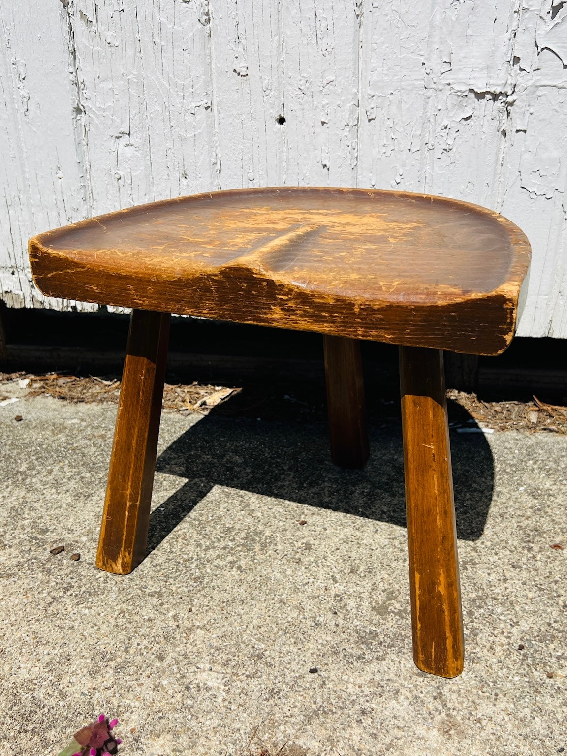 Primitive Wood Milking Stool