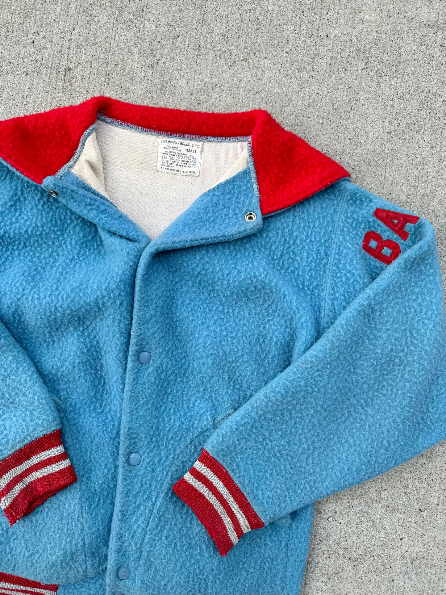 Vintage 1970s Champion St. Joseph Vikings Varsity Jacket | Small