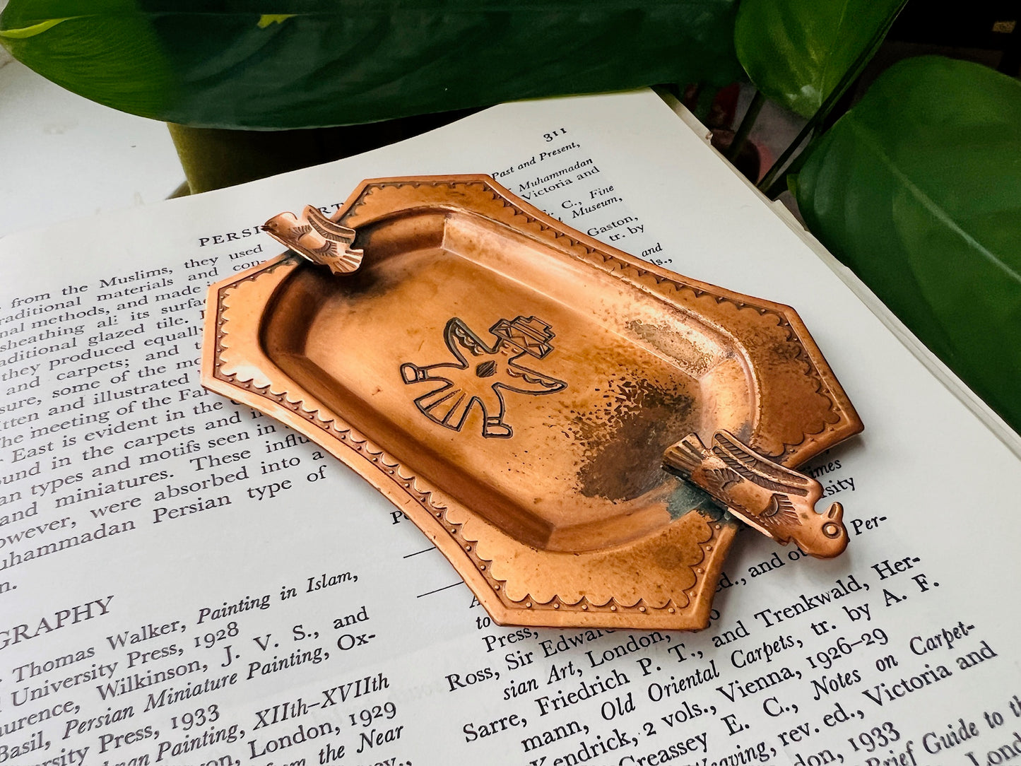 Vintage 1970s Copper Southwest Ashtray