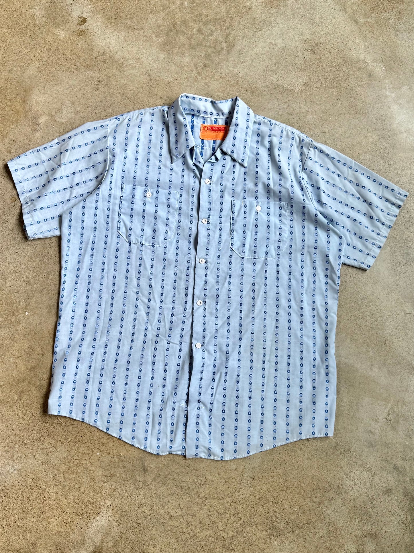 Vintage Chrysler Short Sleeve Mechanic Work Shirt | XL