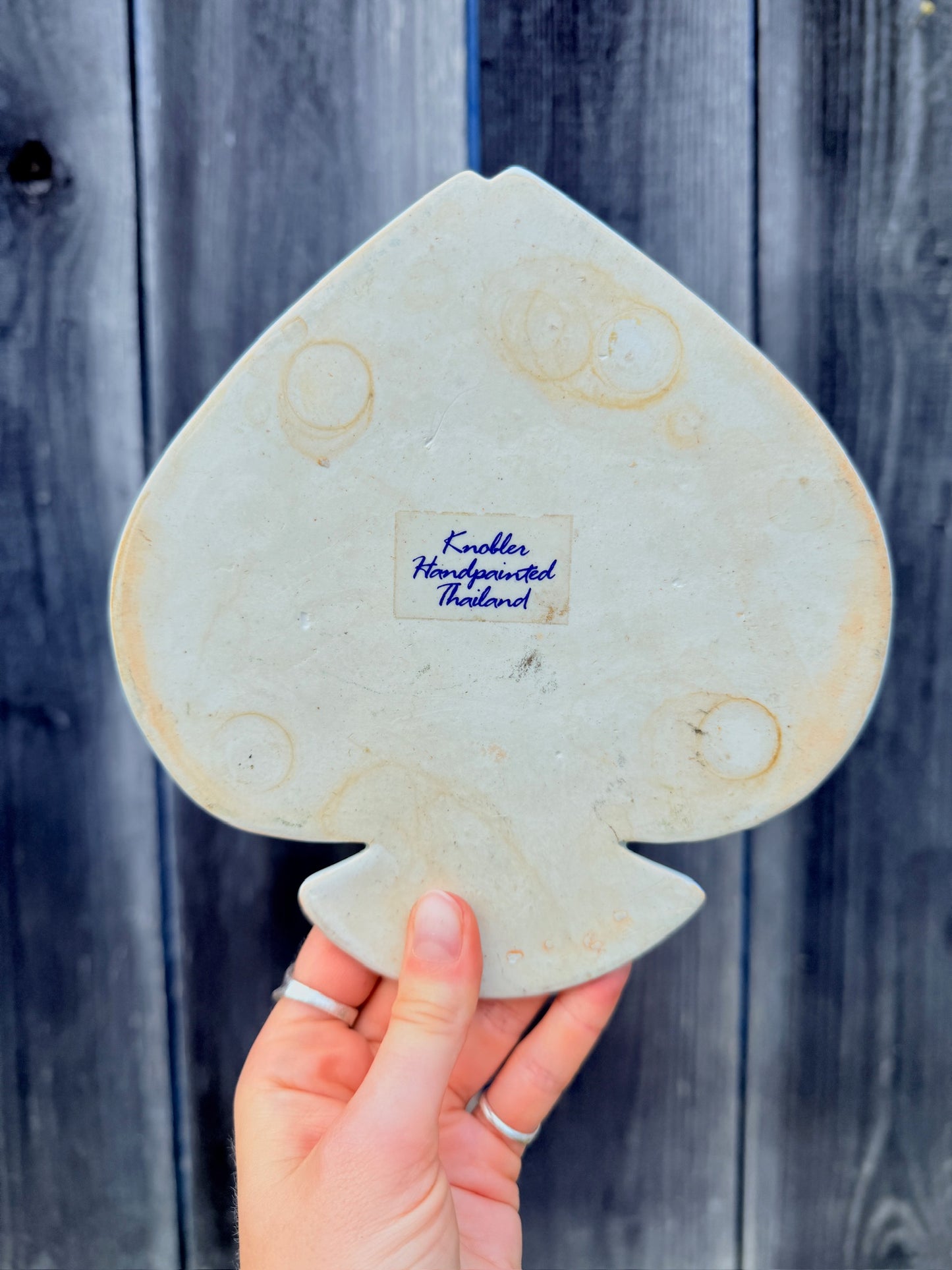 Vintage 1970s Knobler Hand-Painted Fish Tile