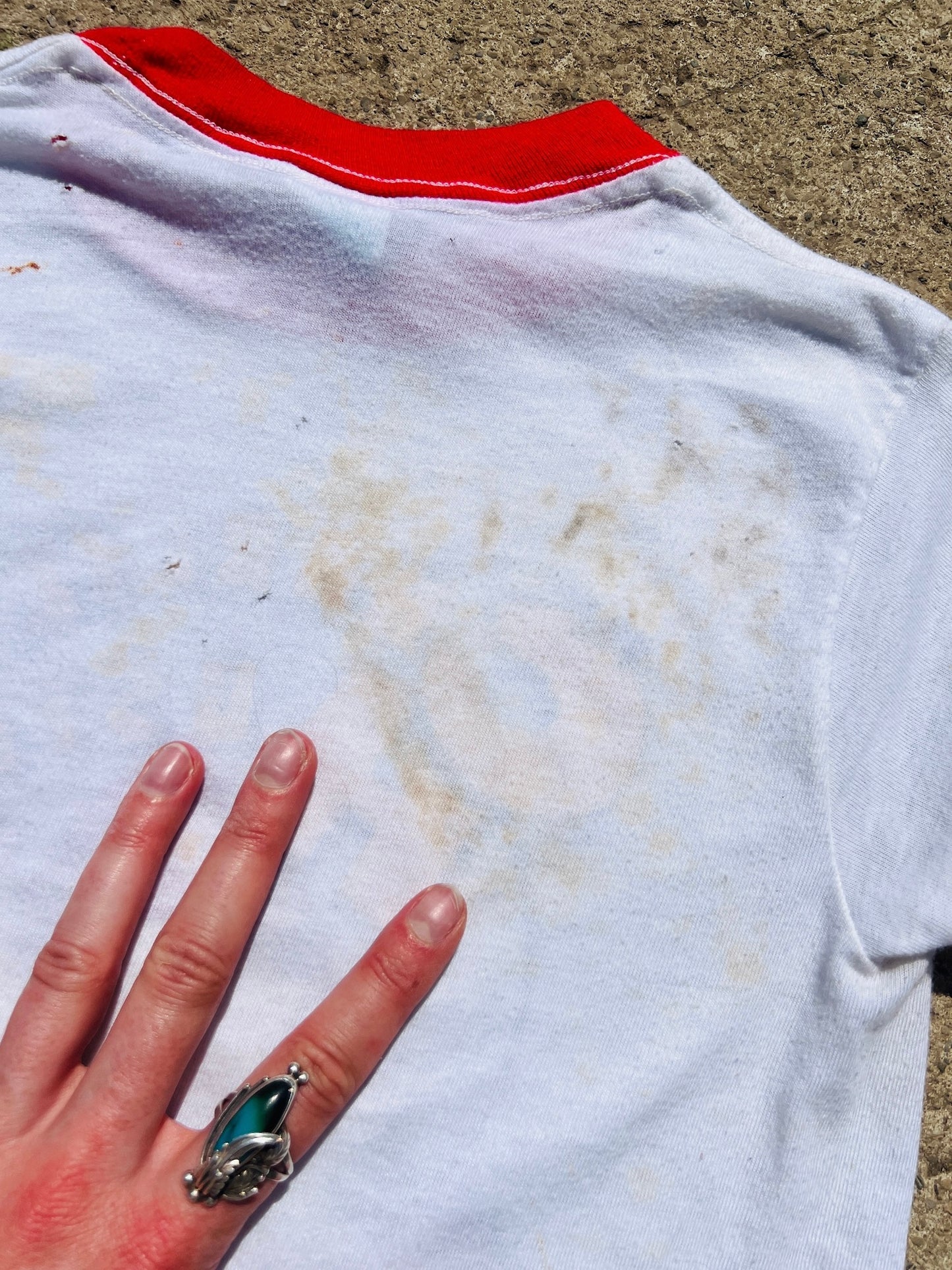 Vintage 1980s Lil’ Charlie Hustle Ringer Tee | Youth M