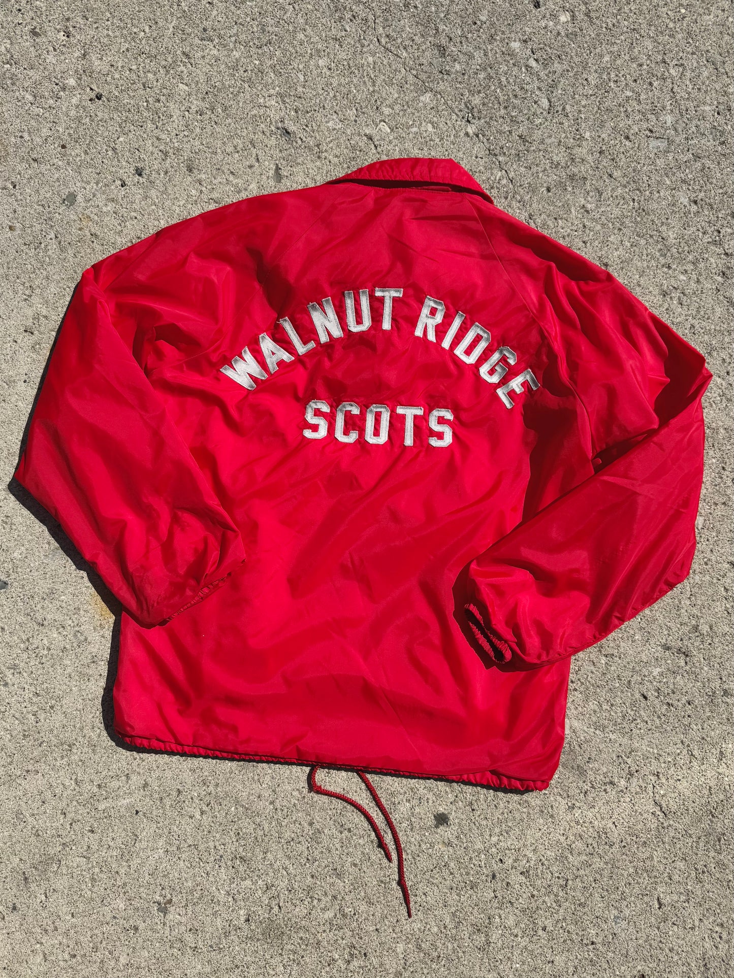 Vintage 1970s Walnut Ridge Scots Windbreaker Jacket | Small