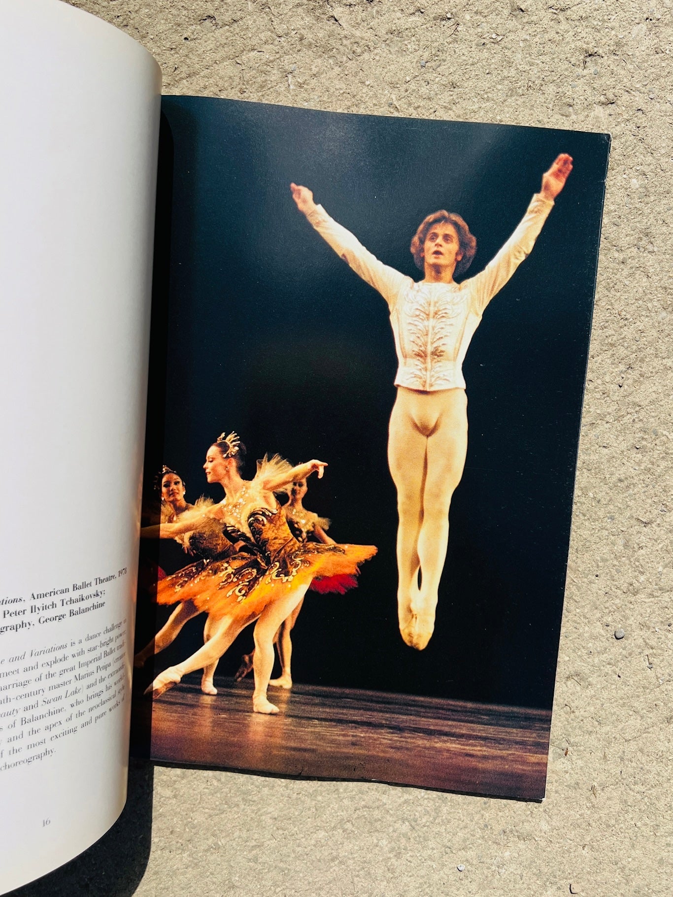 Vintage 1980s Baryshnikov Ballet Picture Book