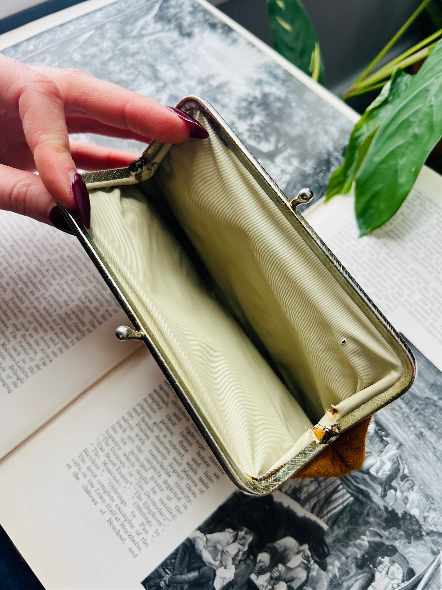 Vintage 1960s Suede Leather Wallet