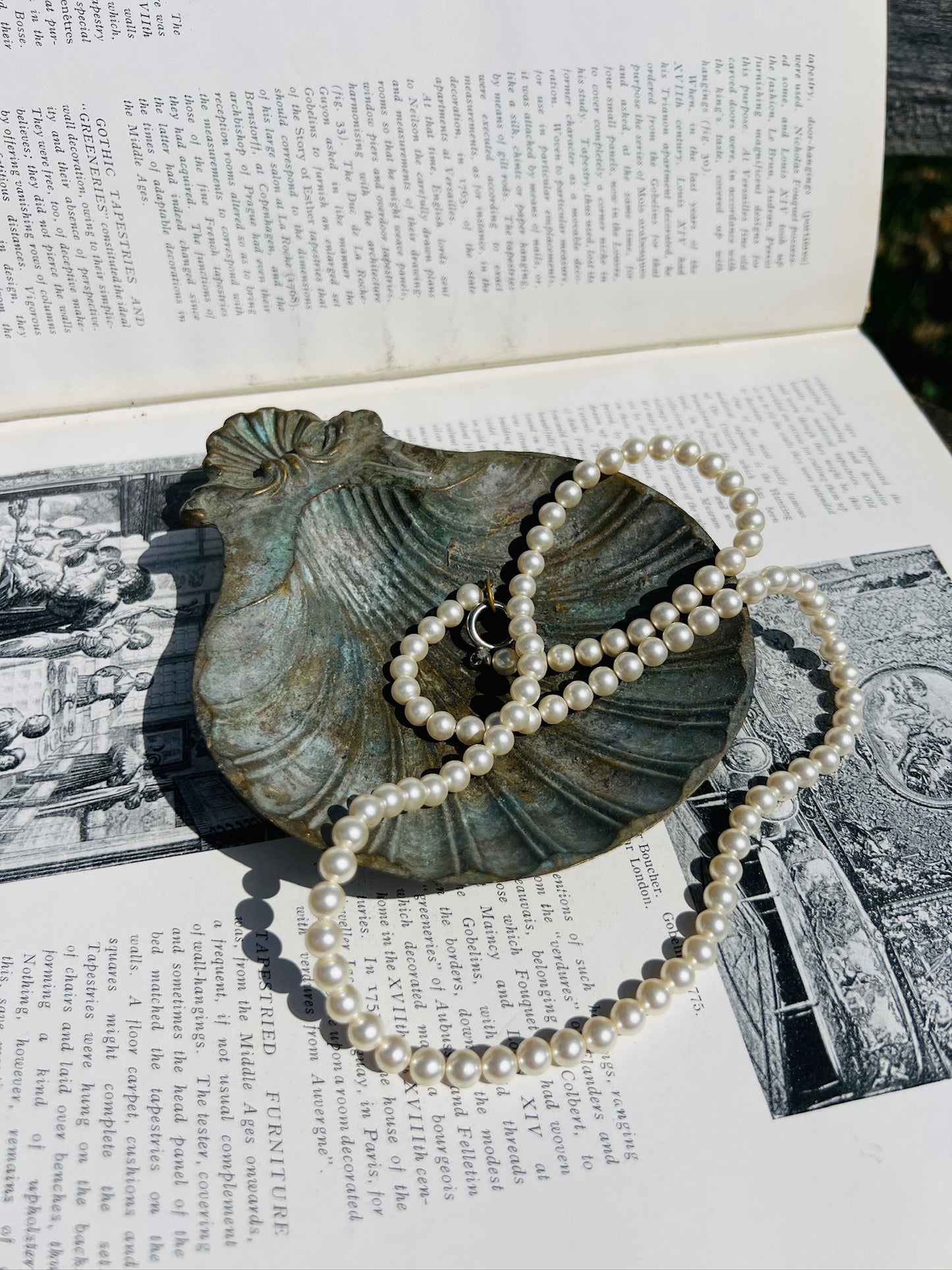 Vintage 1950s Solid Brass Seashell Dish