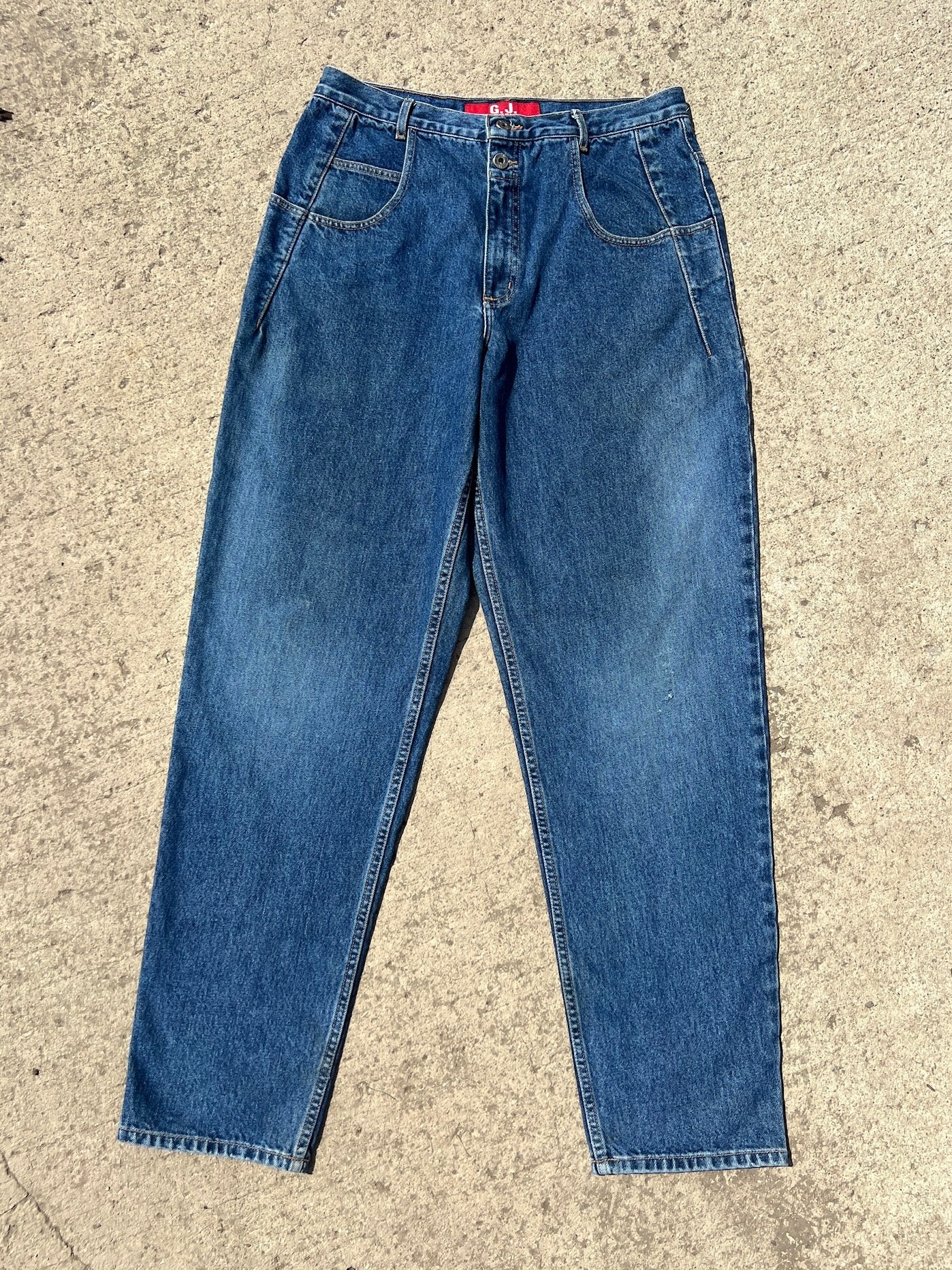 Vintage 1990s Guess High Waisted Tapered Jeans | Waist 34”