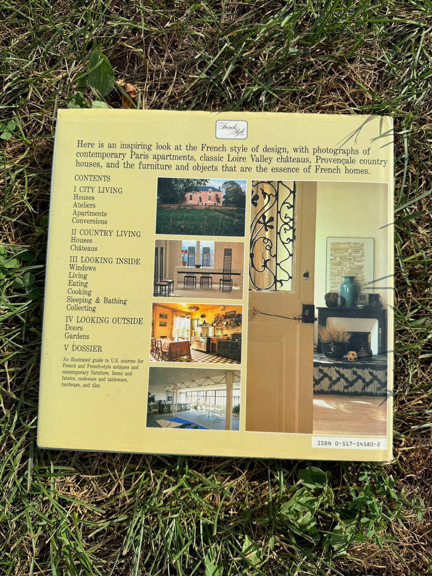 French Style Hardcover Book