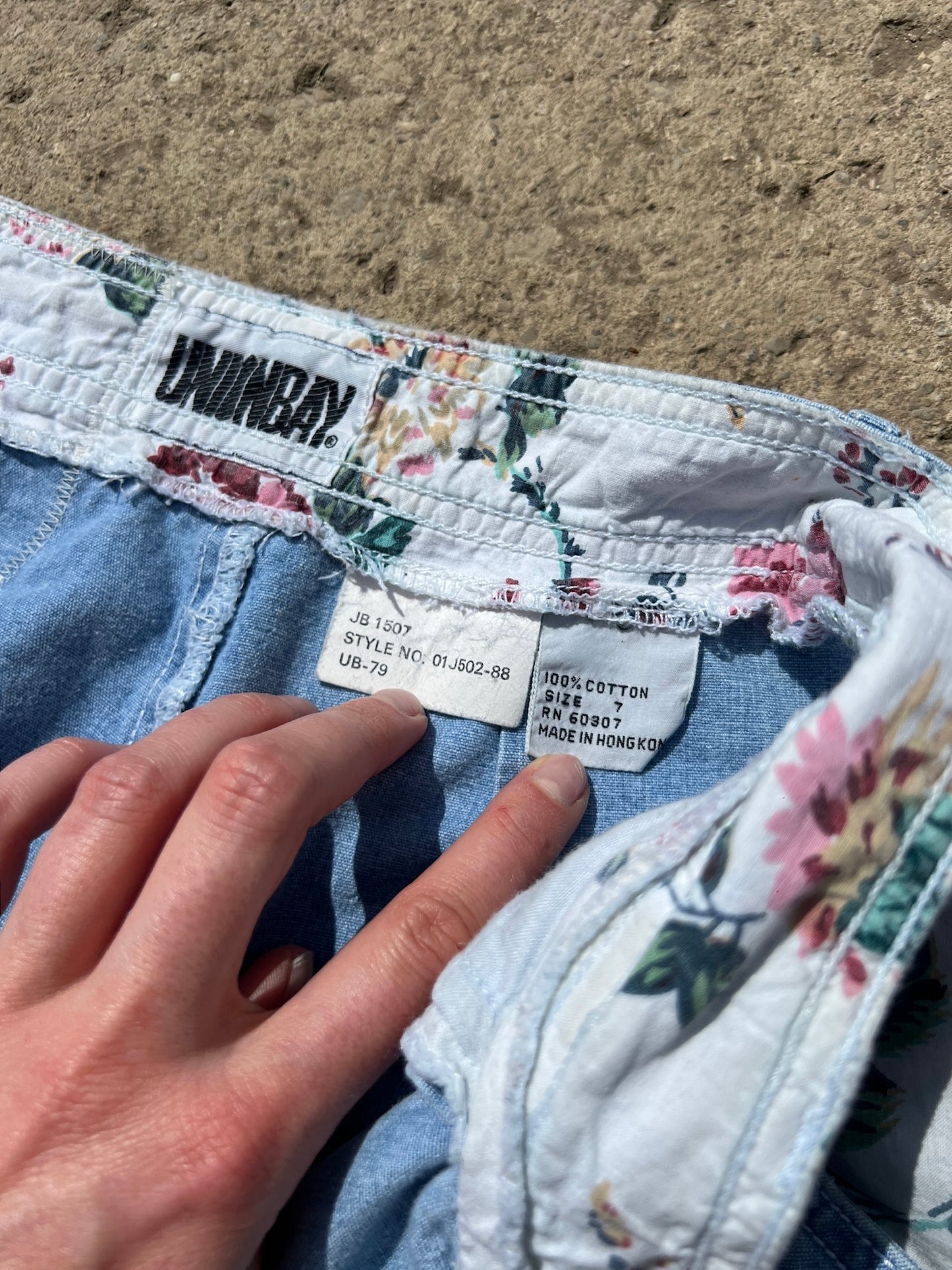 Vintage 1980s Unionbay Patchwork Cargo Jeans | Small