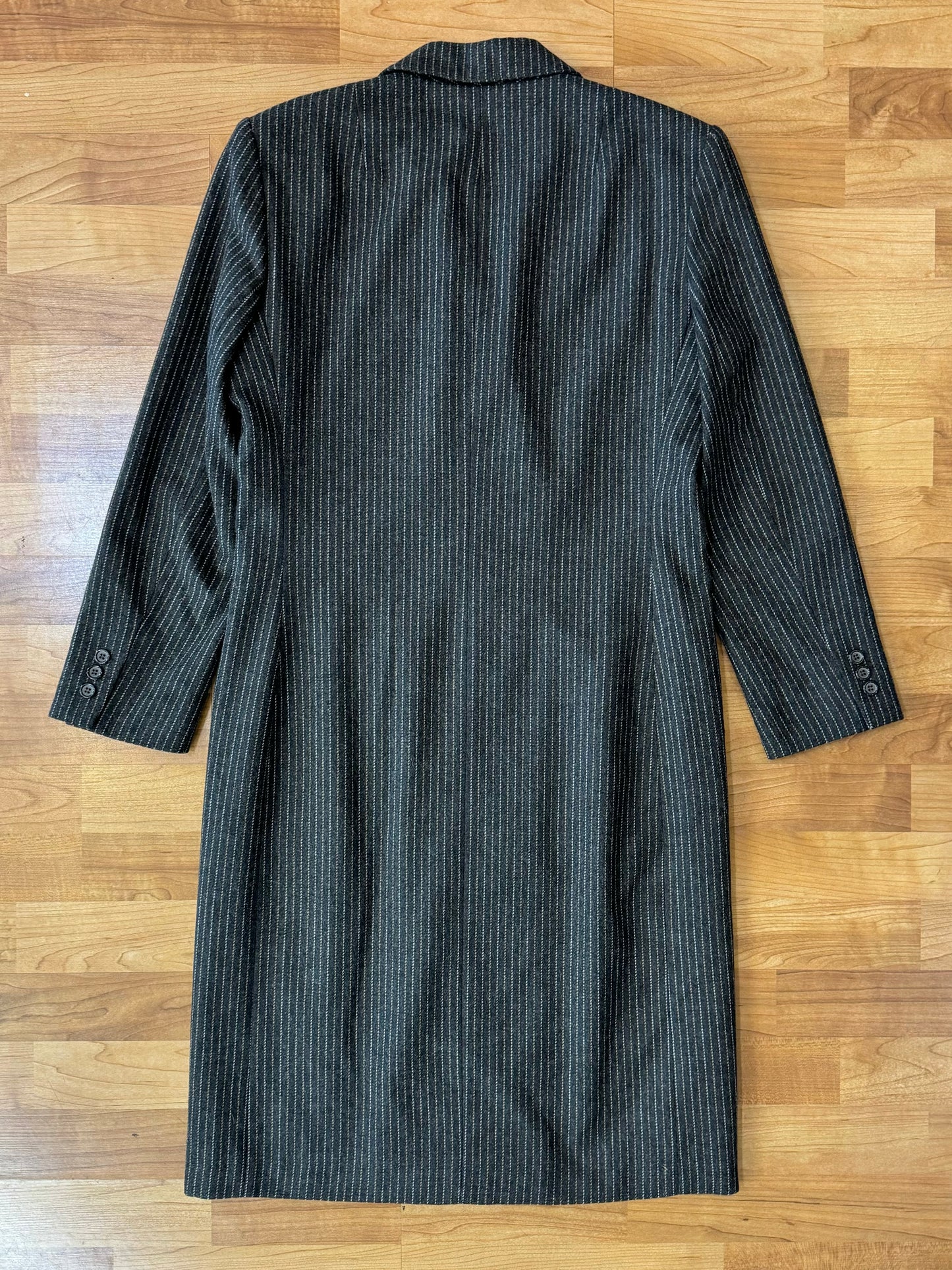 Vintage Peabody House Pinstripe Longline Jacket | Medium