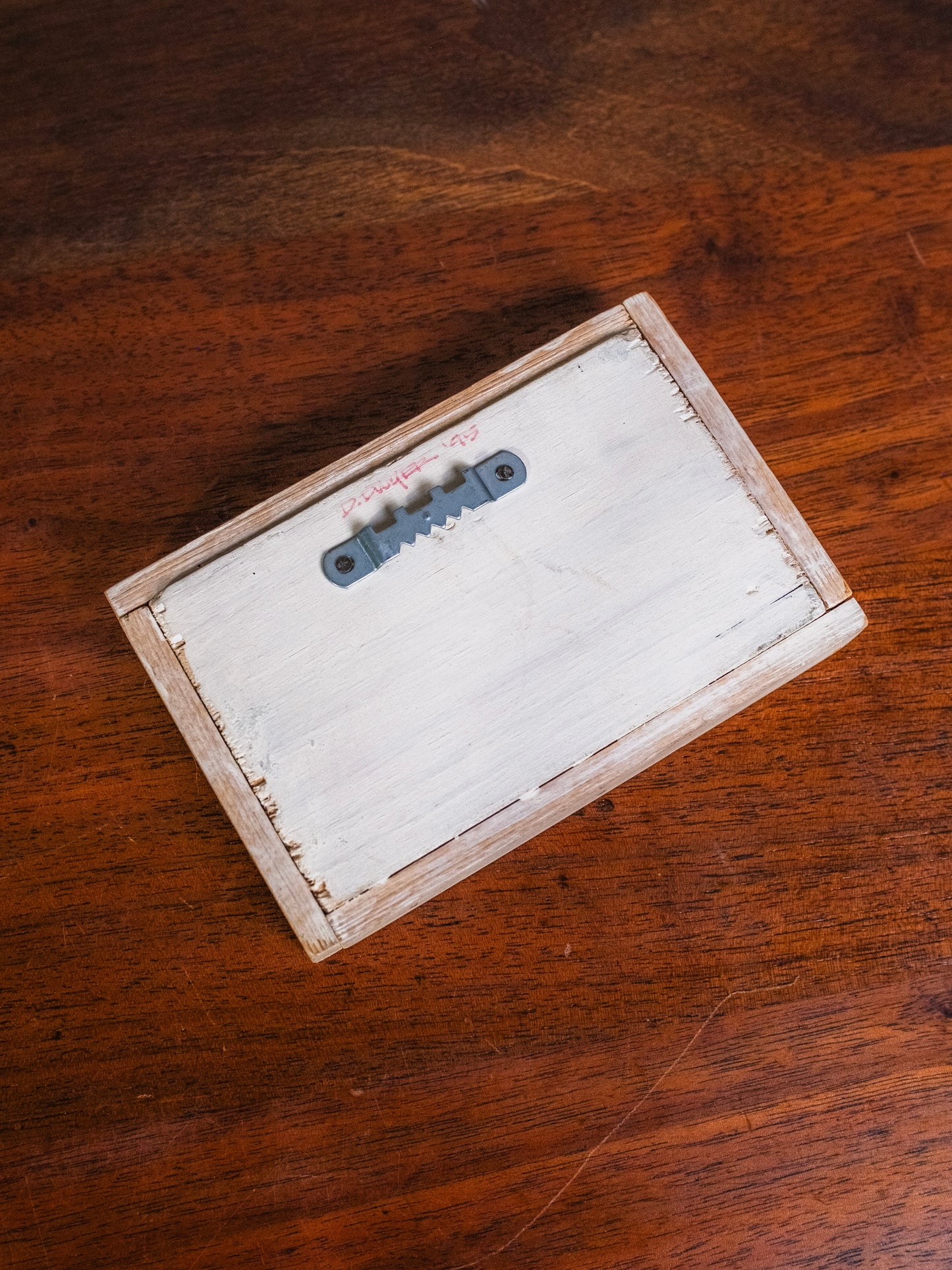 Vintage 1990s Mini Framed Melon Still Life Oil Painting | Signed