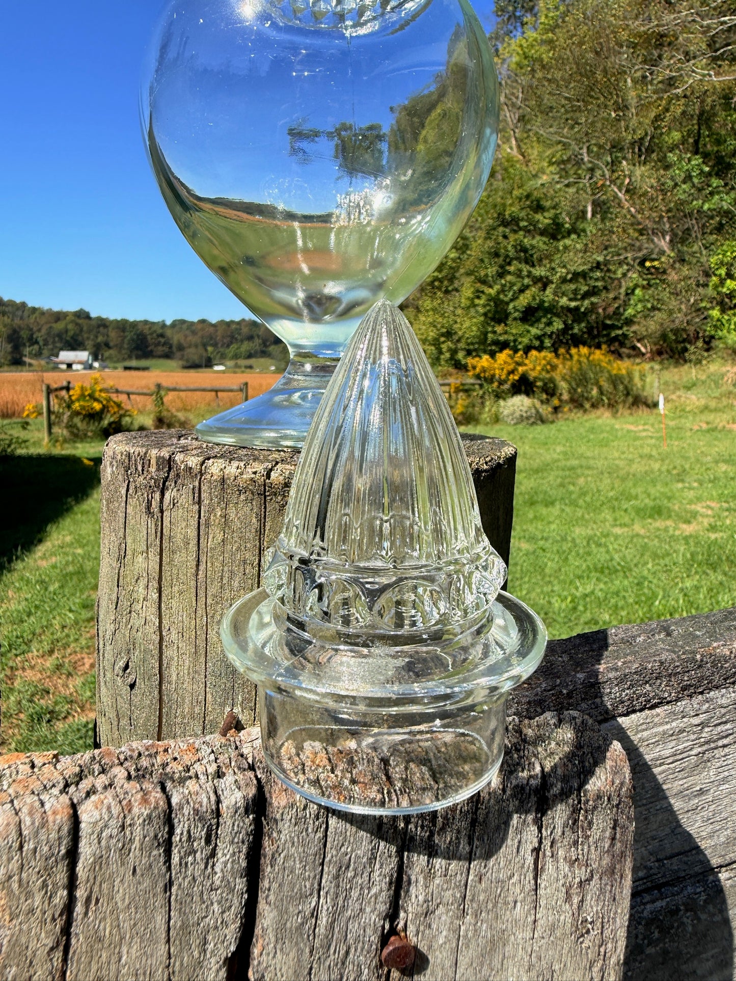 Vintage 1950s Tiffin Dakota Glass Apothecary Jar