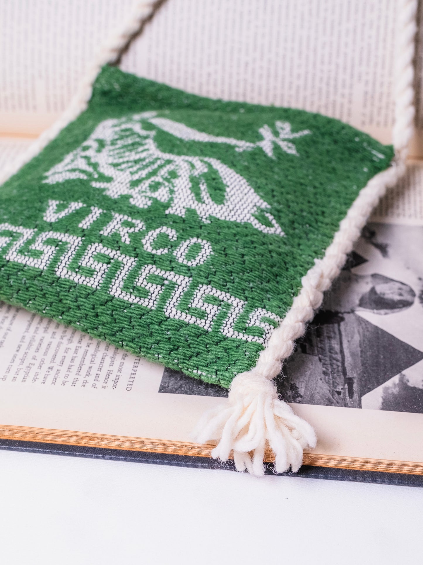 Vintage 1960s Greek "Virgo" Tapestry Bag