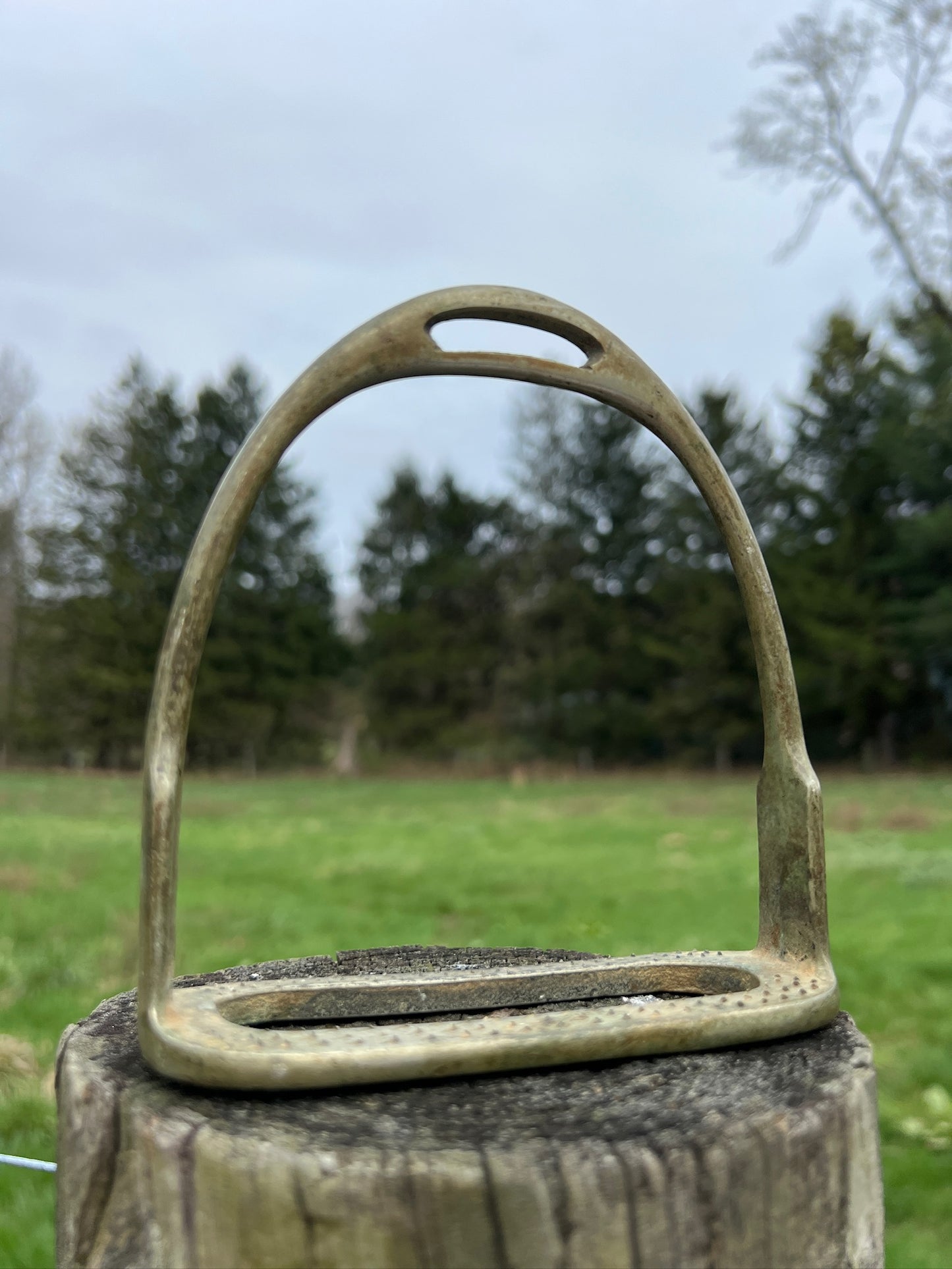 Vintage 1950s Solid Brass Horse Stirrup