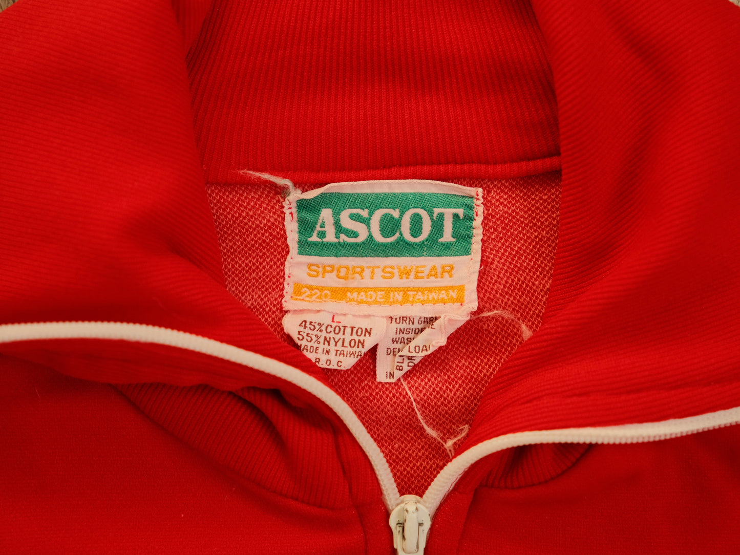 Vintage Ascot Sportswear PTR Zip-Up Tennis Jacket | Large