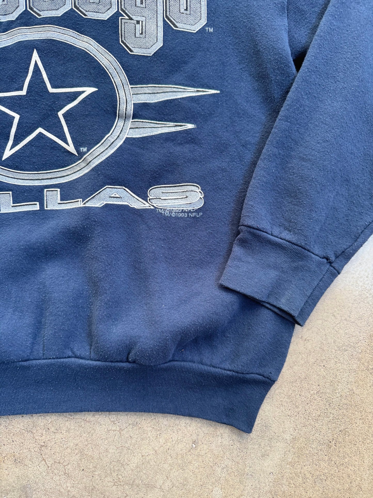Vintage 1990s Dallas Cowboys Crewneck Sweatshirt | Large