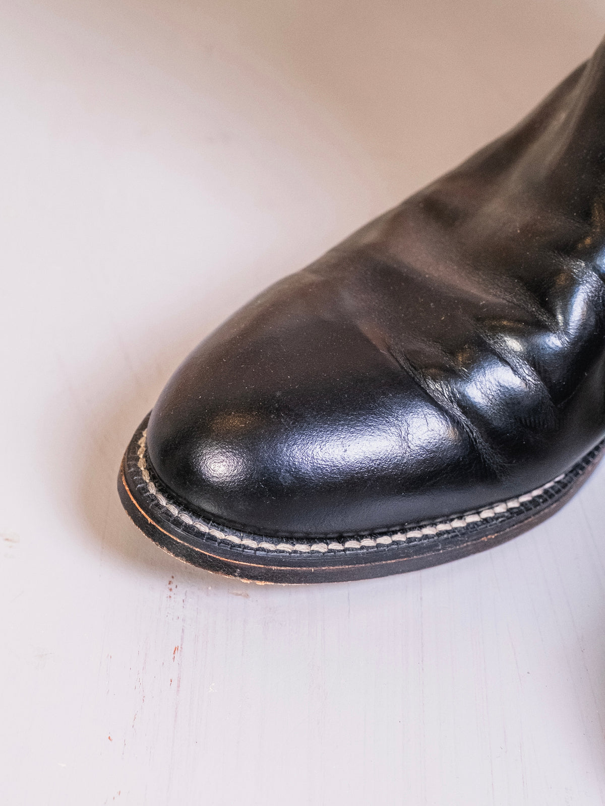 Vintage 1970s/80s Tony Lama Black Leather Western Roper Boots | Men’s 9