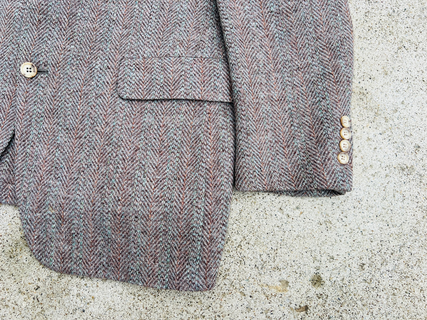 Vintage 1960s Harris Tweed Wool Blazer