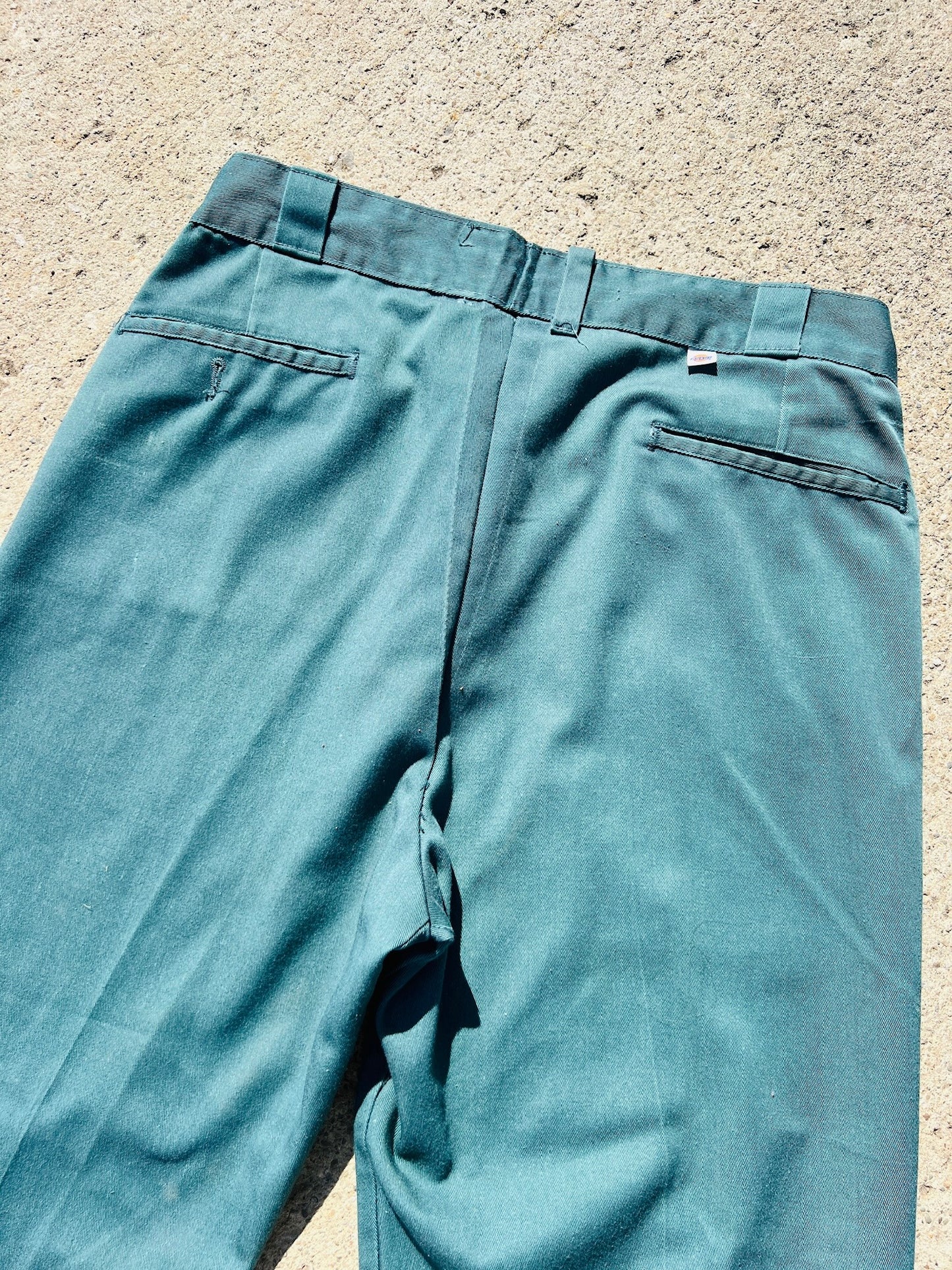 Vintage 1980s Dickies Washed Green Work Pants | Waist 34”