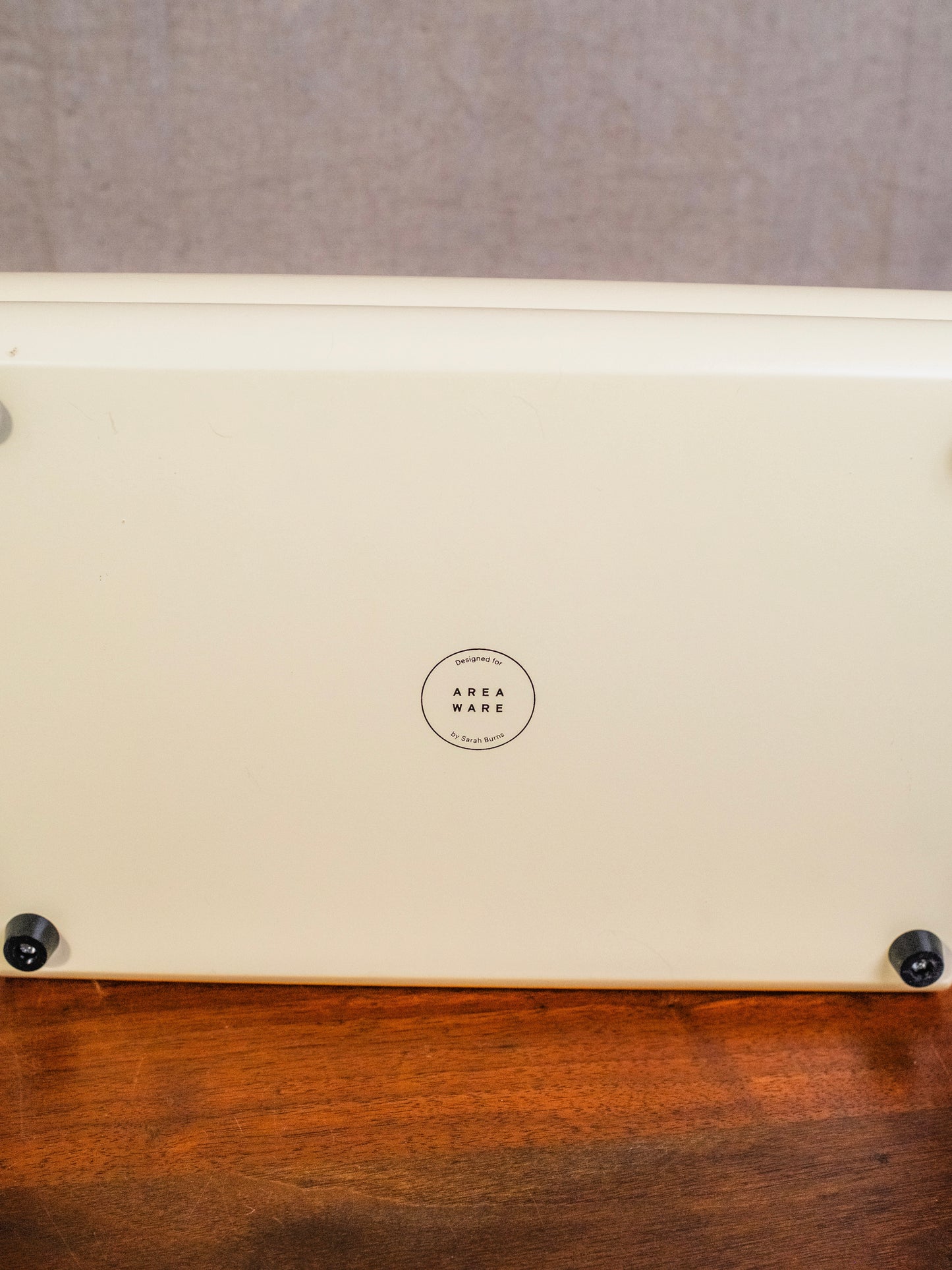 Areaware “Jewely” Cream & Orange Cork-Lined Jewelry Box