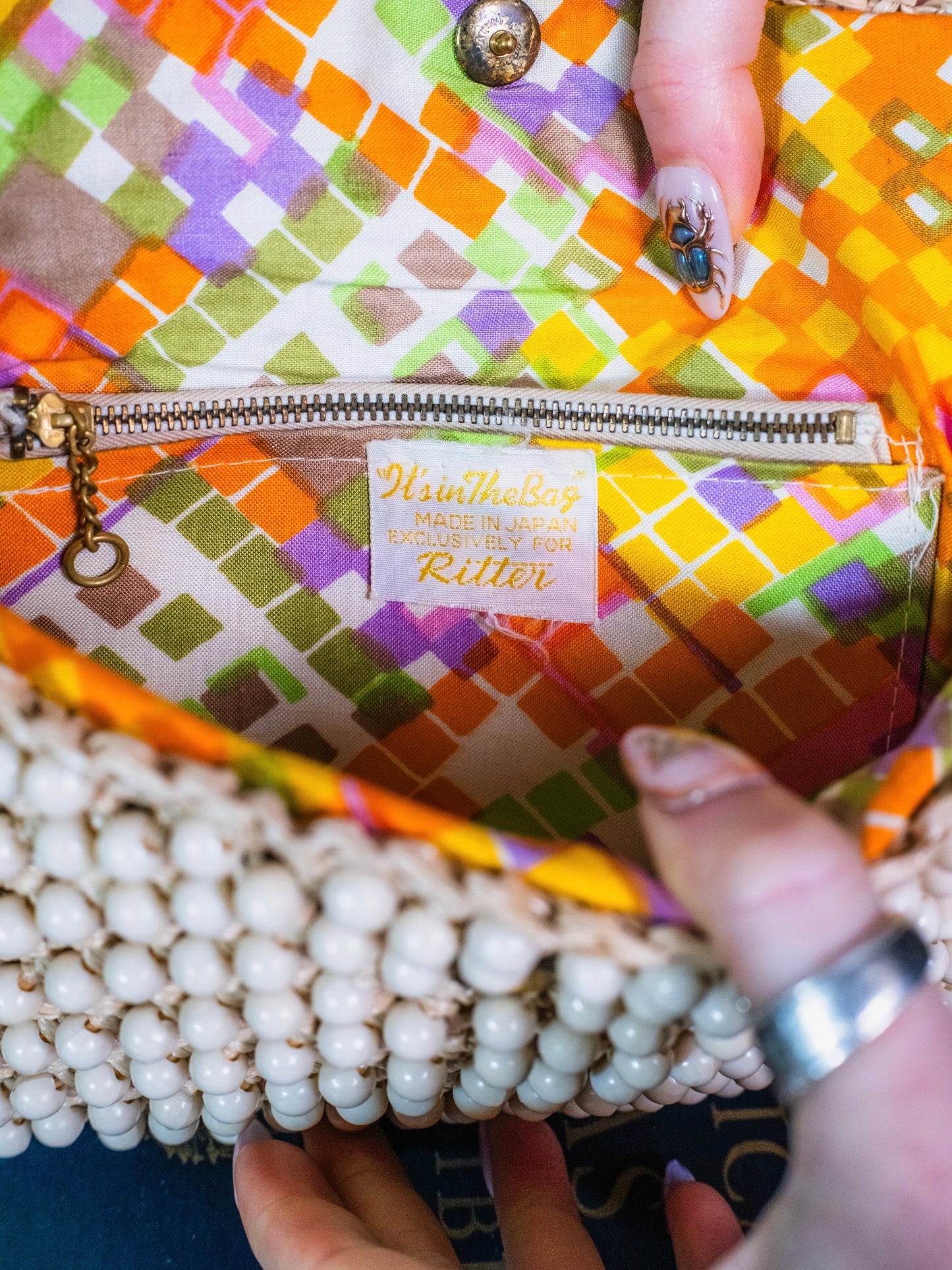 Vintage 1950s Ritter “It’s in the Bag” Beaded Clutch