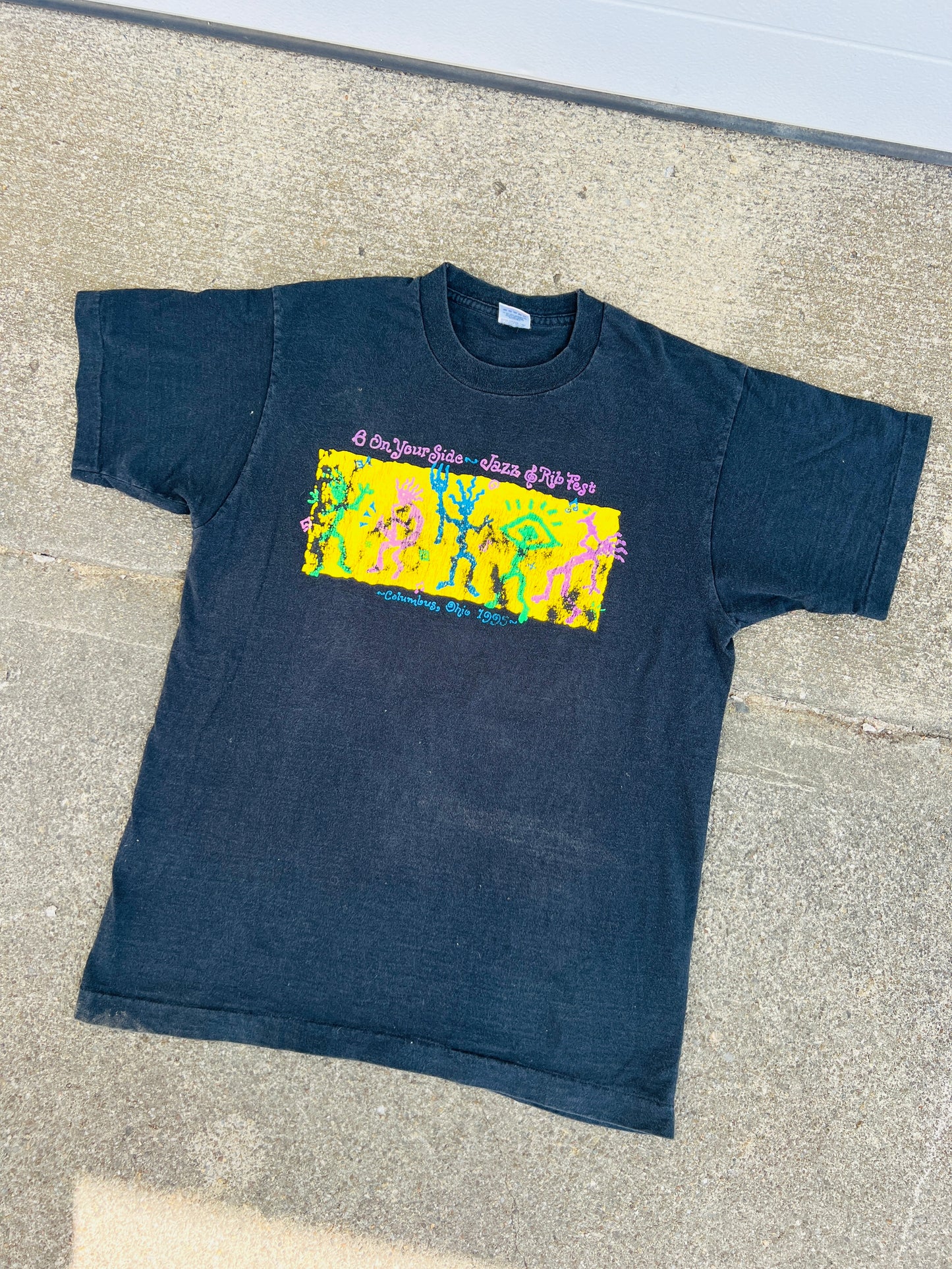 Vintage 1995 Columbus Jazz & Rib Fest Tee | Large