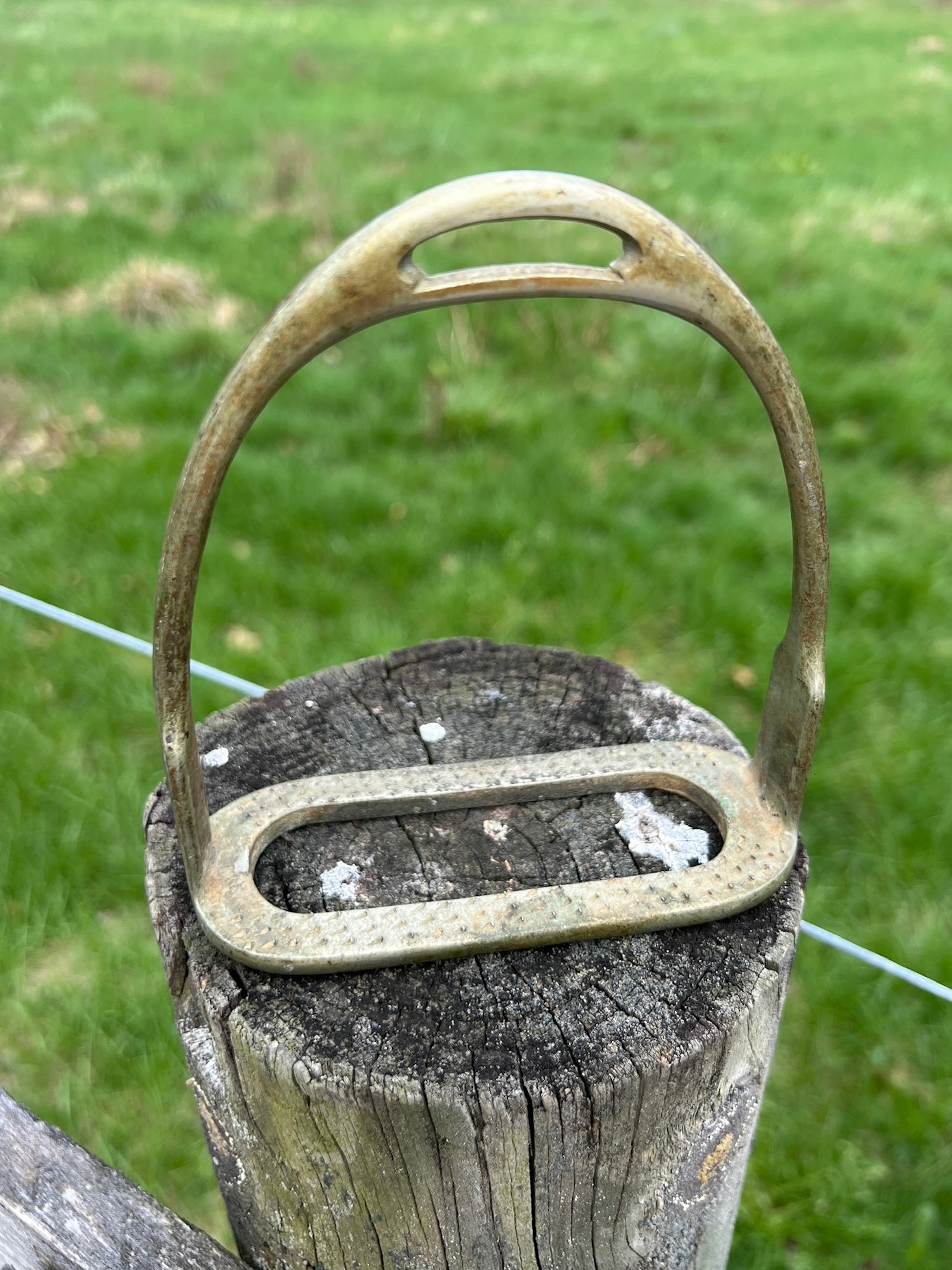 Vintage 1950s Solid Brass Horse Stirrup