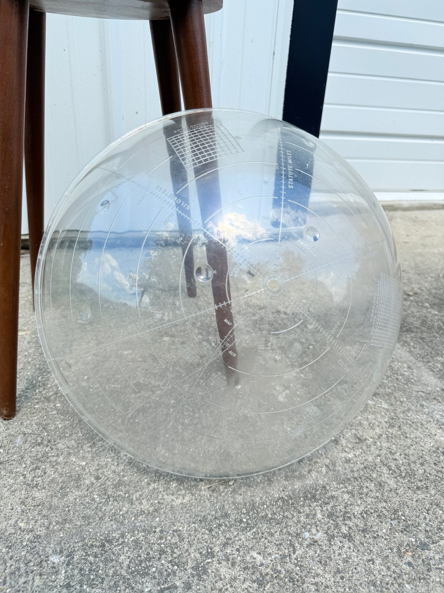 Vintage 1950s MCM National Geographic Society World Globe Lamp w/ Stand