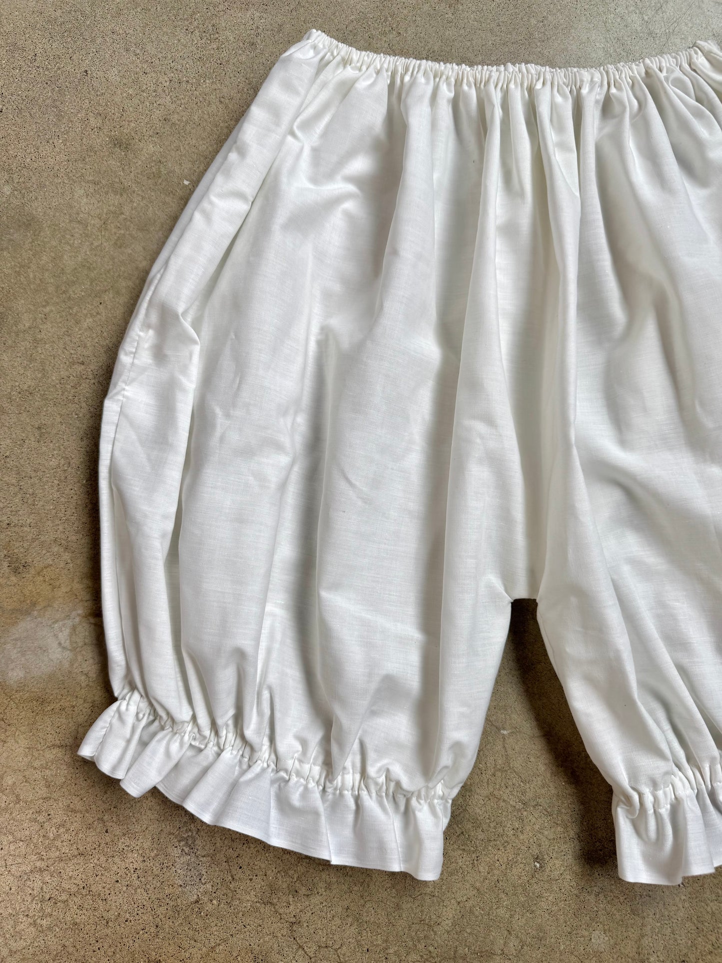 Vintage White Cotton Bloomers