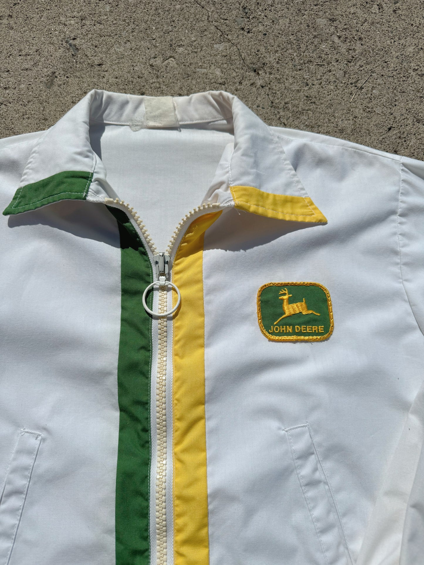 Vintage 1970s John Deere Zip Up Lightweight Jacket | XL