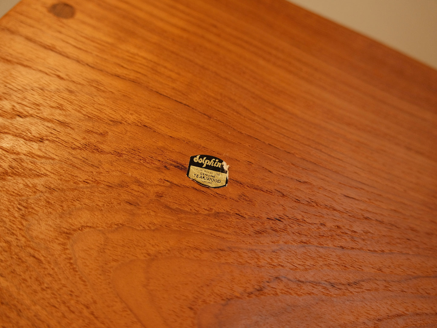 Vintage Danish Teakwood Cheese Board & Glass Dome