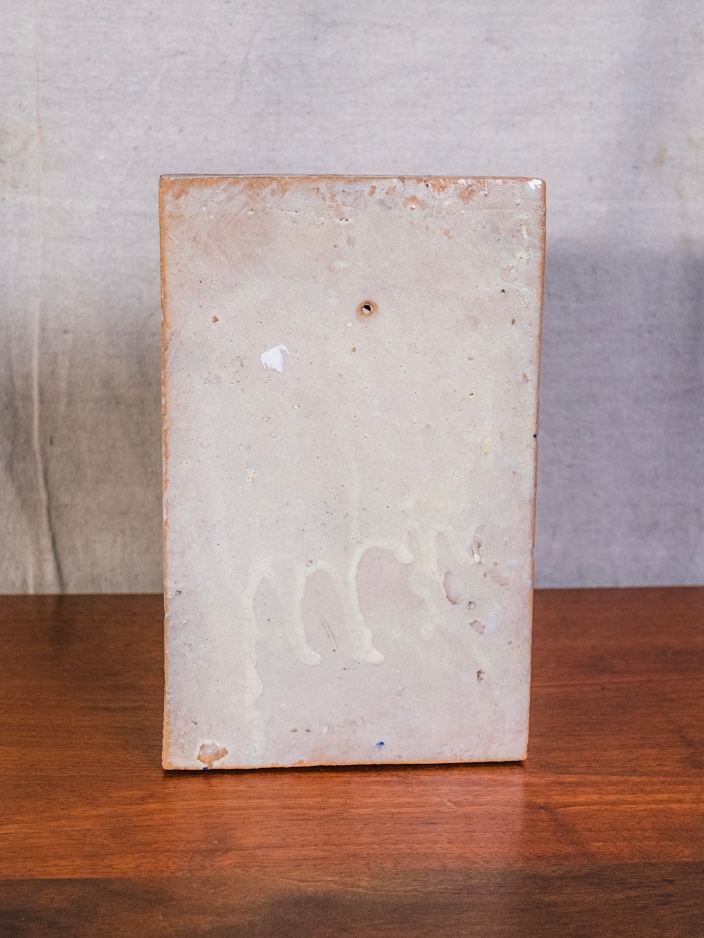 Vintage Ceramic Hand-Painted Moroccan Fountain Wall Hanging