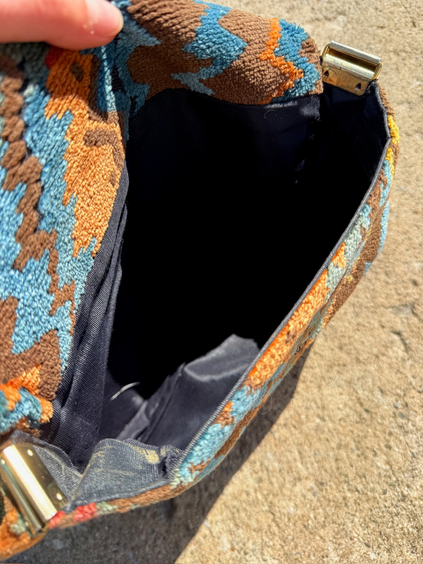 Vintage 1980s Southwestern Tapestry Shoulder Bag