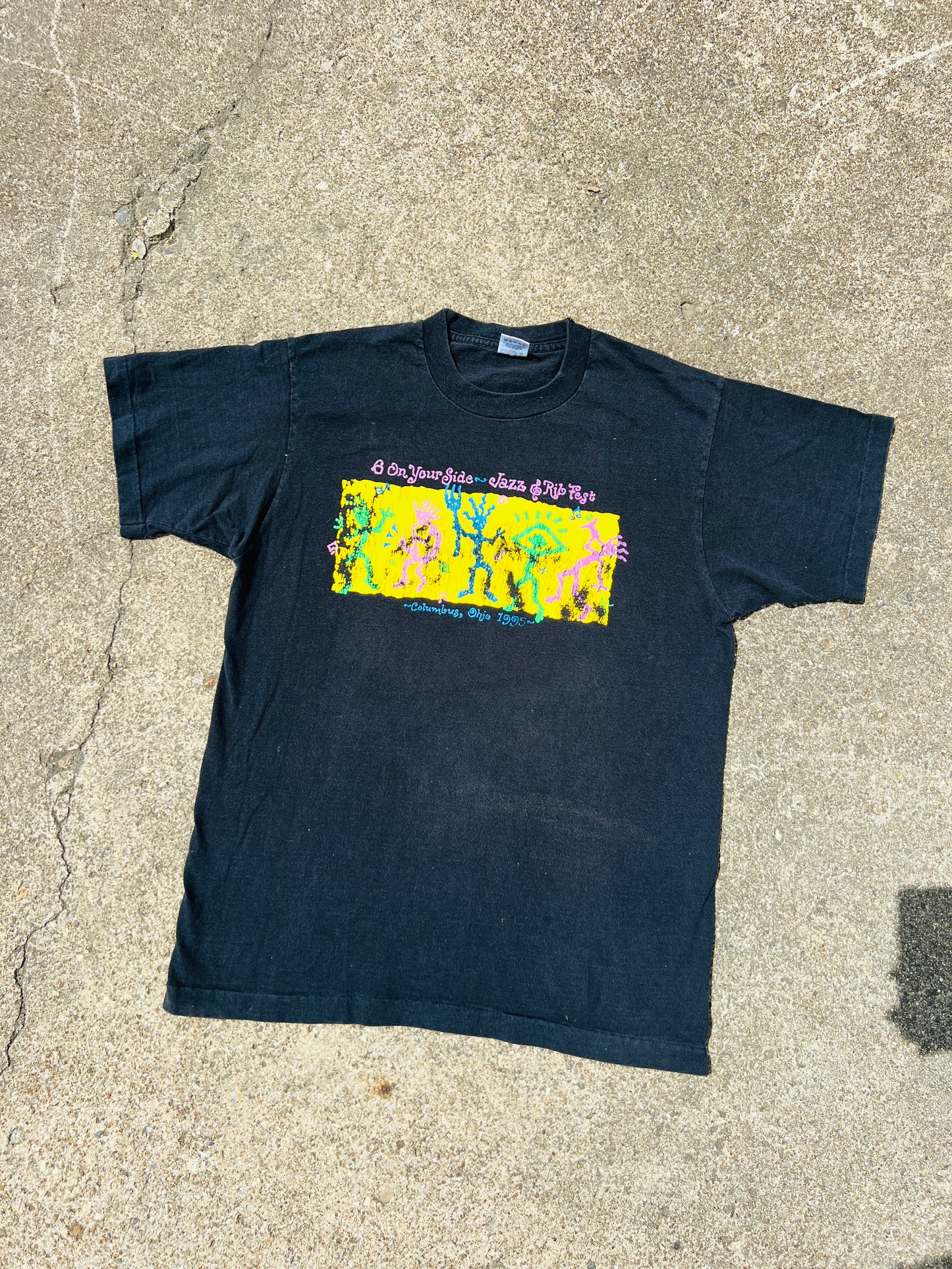 Vintage 1995 Columbus Jazz & Rib Fest Tee | Large