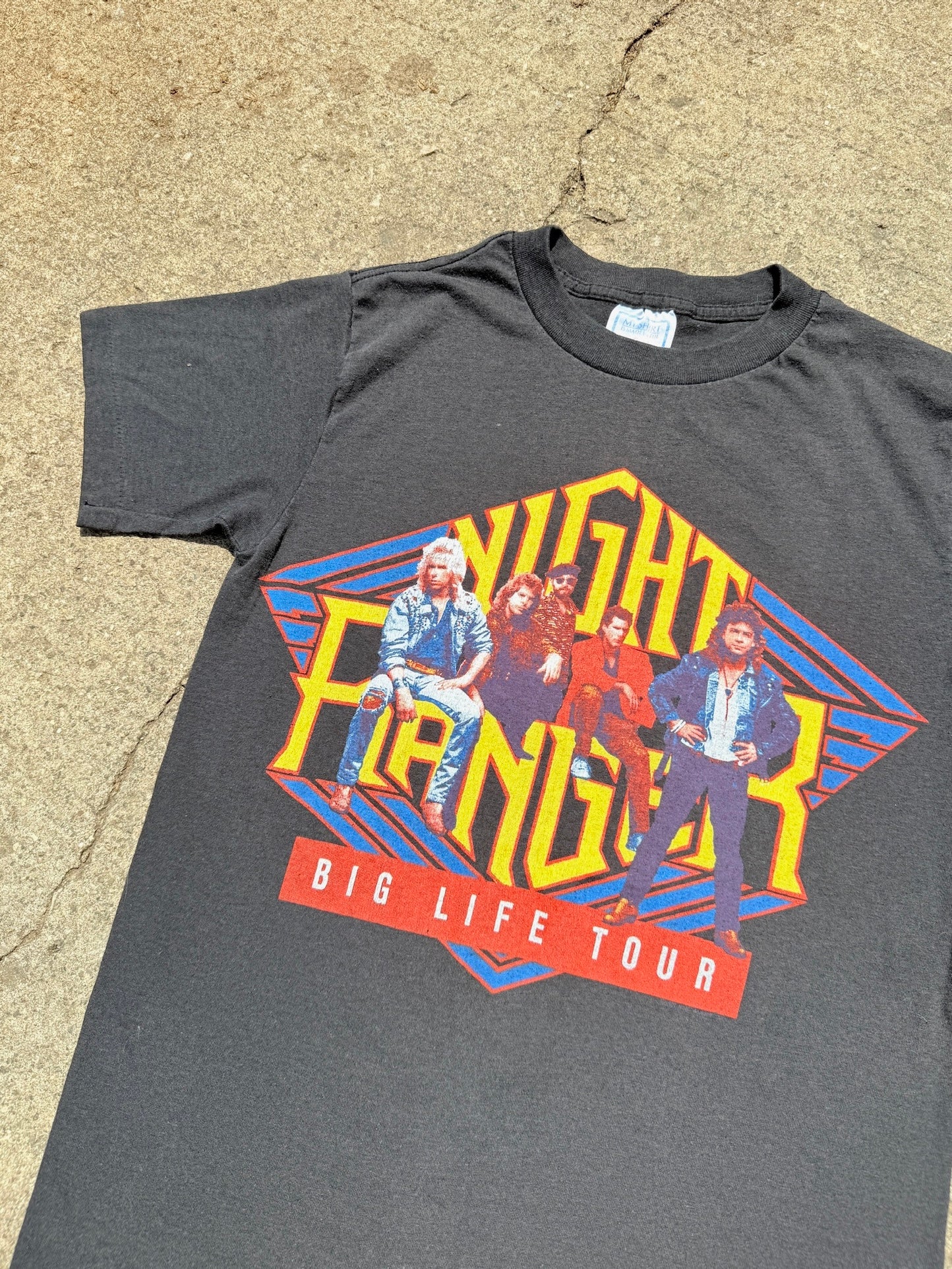 Vintage 1980s Night Ranger Big Life Tour Graphic Tee | Medium