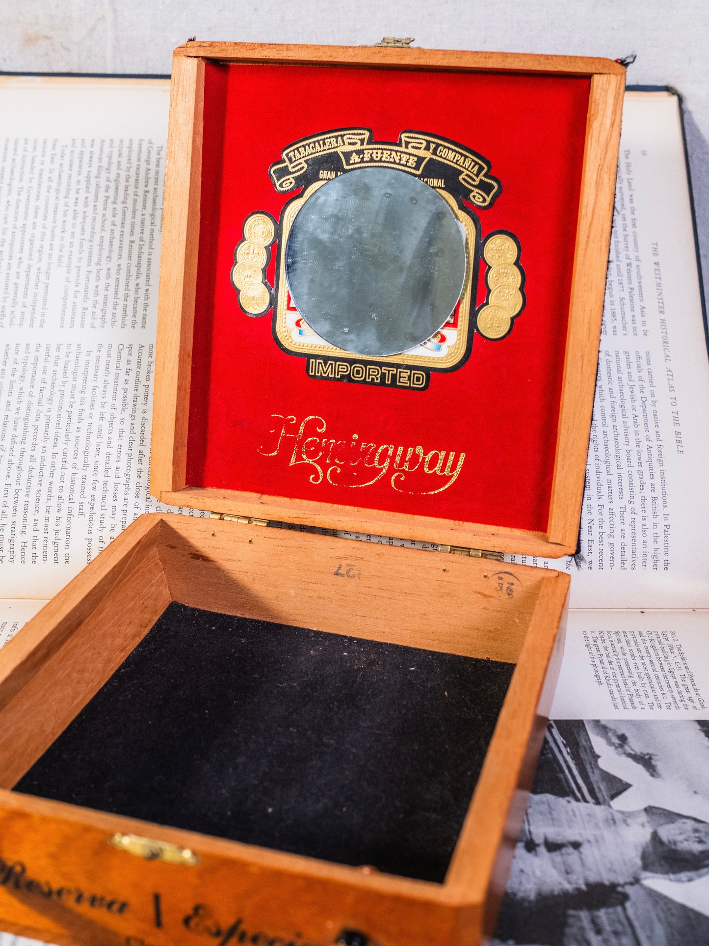 Vintage 1960s Handmade Cigar Box "Gatsby Party" Beaded Top Handle Purse