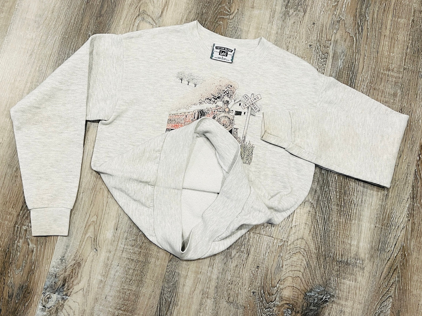 Vintage 1990s Lee Train Crewneck Sweatshirt | Youth Large