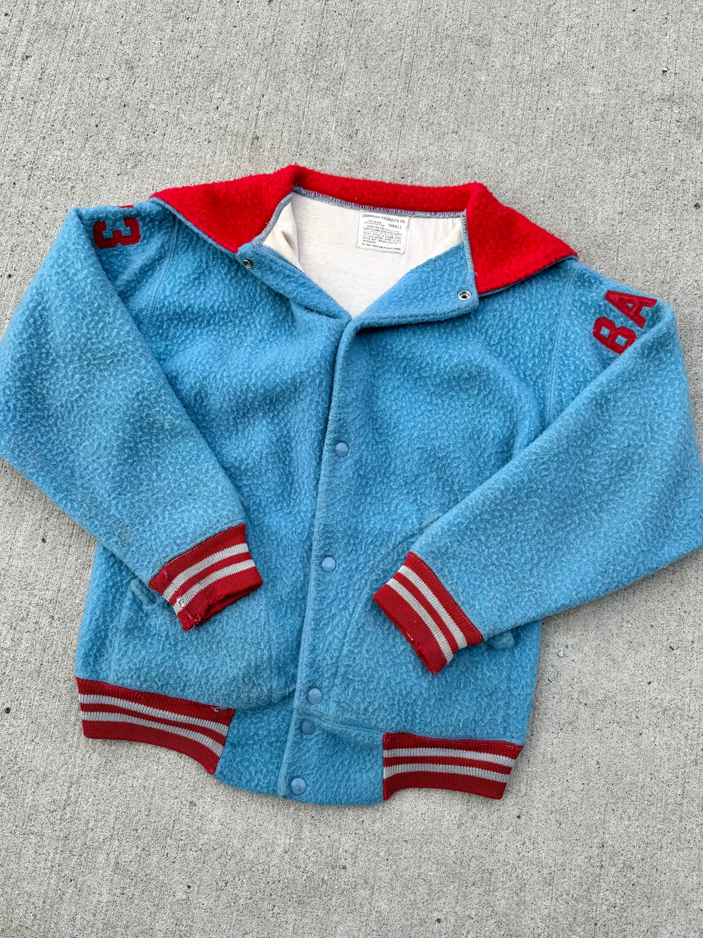 Vintage 1970s Champion St. Joseph Vikings Varsity Jacket | Small