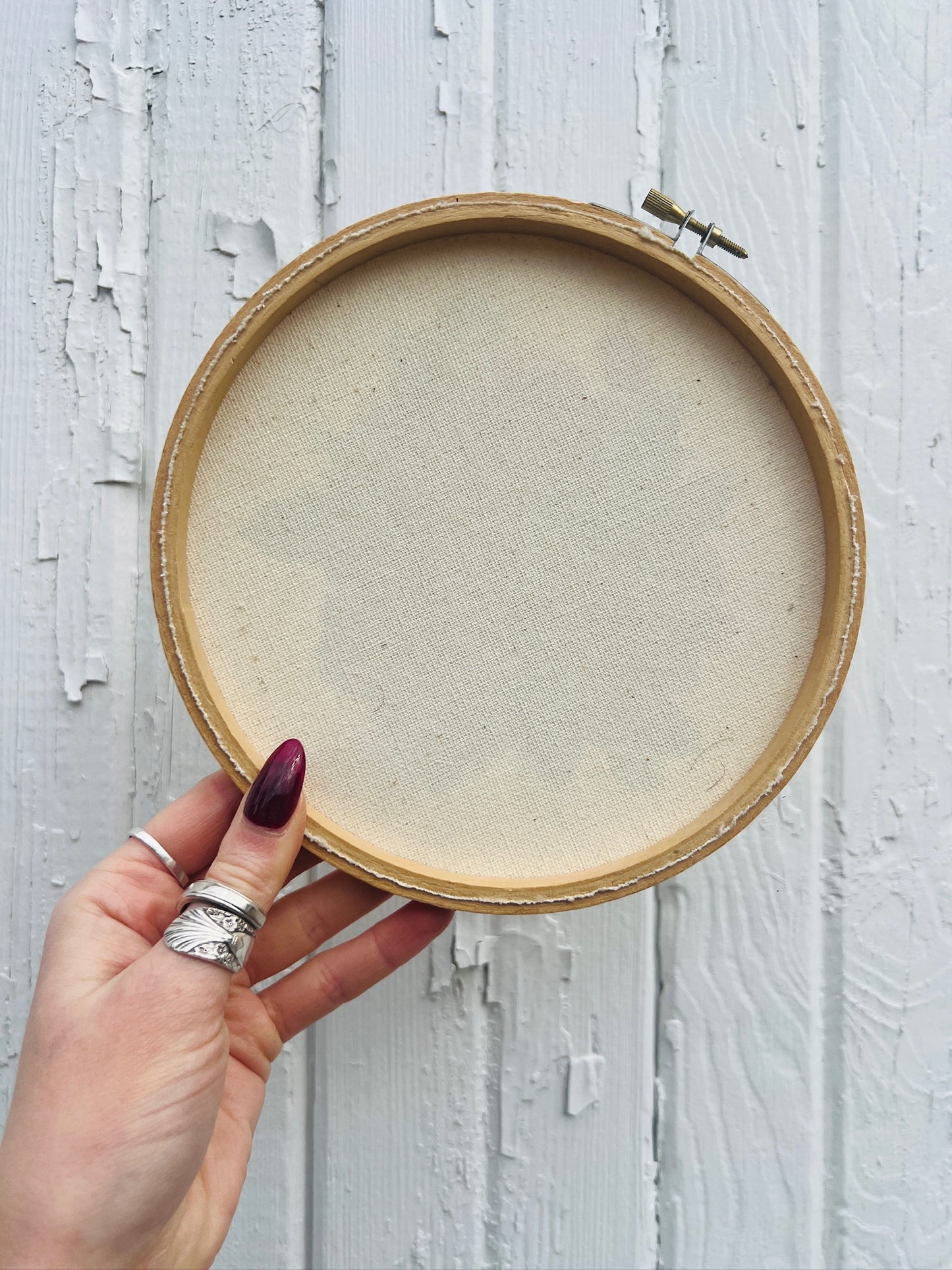 Vintage Round Rose Oil Painting