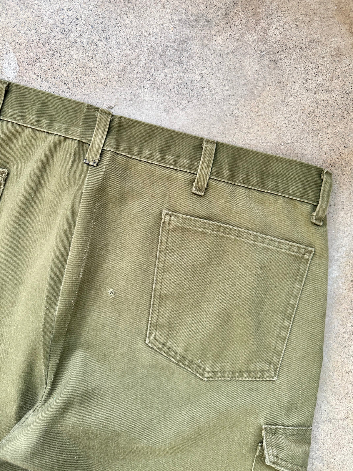 Vintage Boy Scouts BSA Green Patched Cargo Trousers | Waist 40”