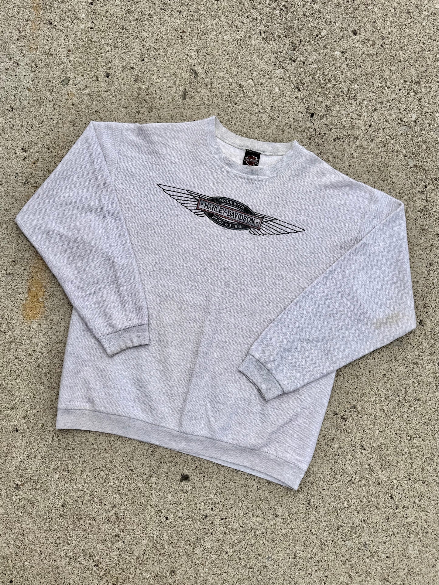 Vintage 1997 Harley Davidson North Bend Oregon Crewneck | Large