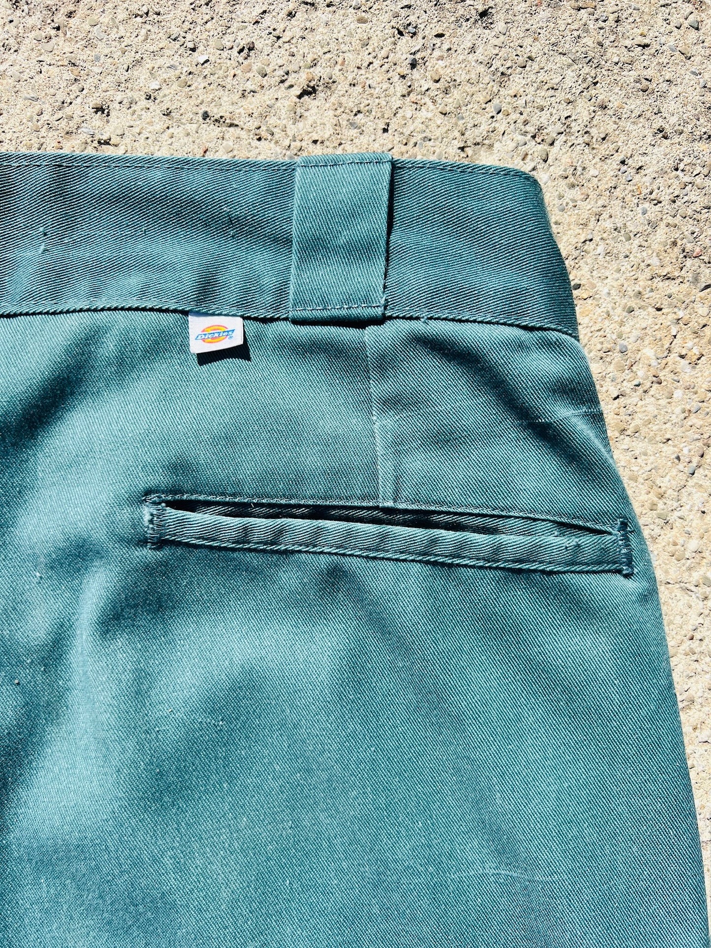 Vintage 1980s Dickies Washed Green Work Pants | Waist 34”