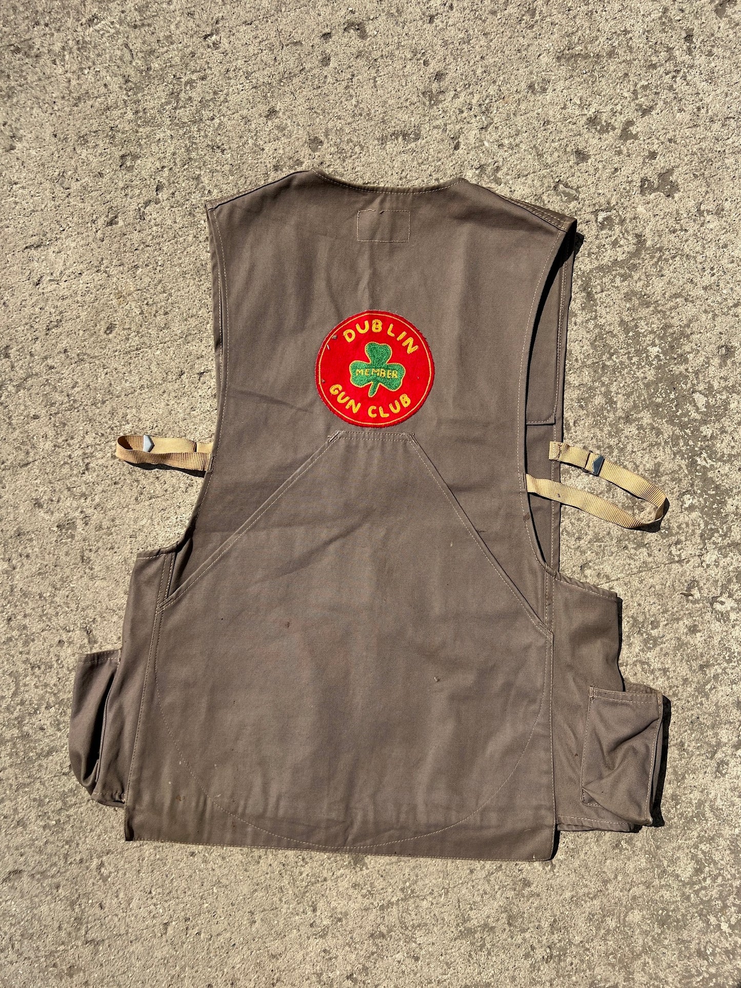 Vintage 1950s Patched Bob Allen Gun Club Rifle Vest | Medium